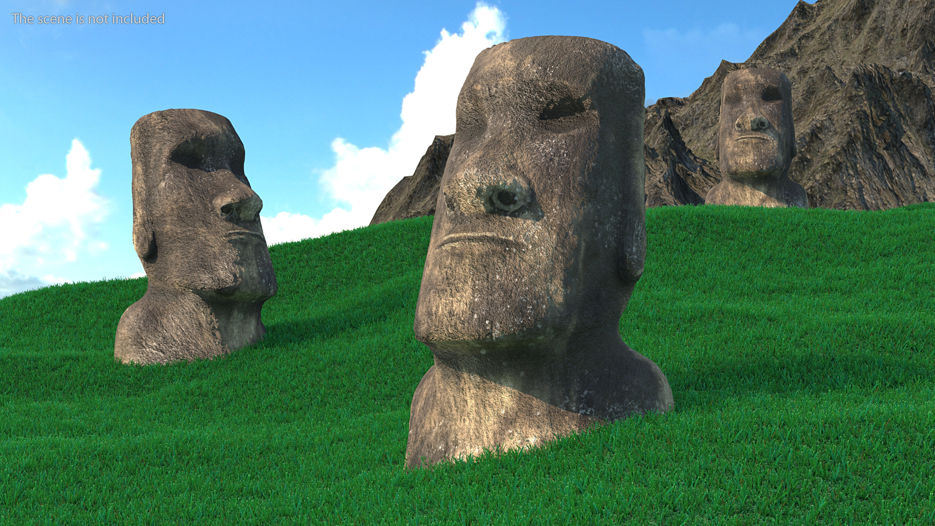 Ahu Akivi Moai 3D model