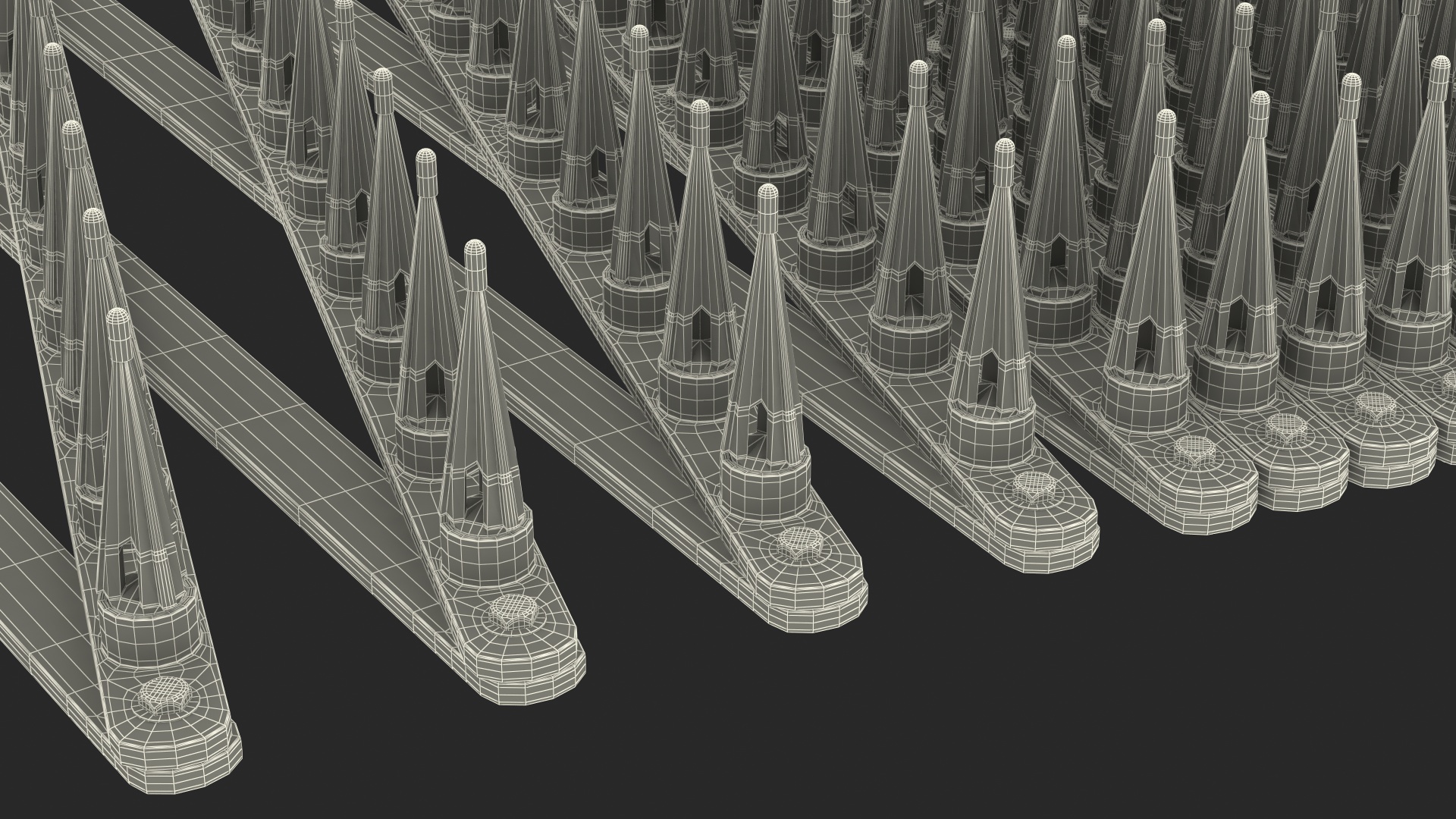 Roadway Safety Stinger Spike Strip 3D model
