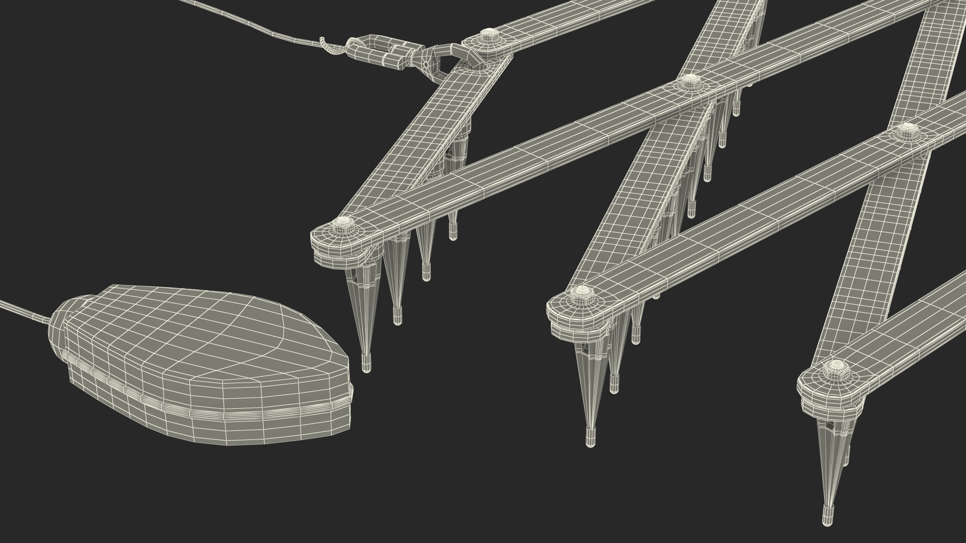 Roadway Safety Stinger Spike Strip 3D model