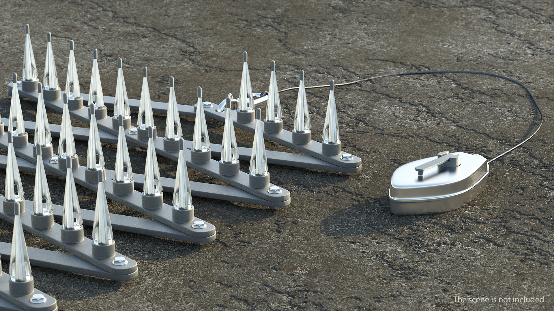 Roadway Safety Stinger Spike Strip 3D model