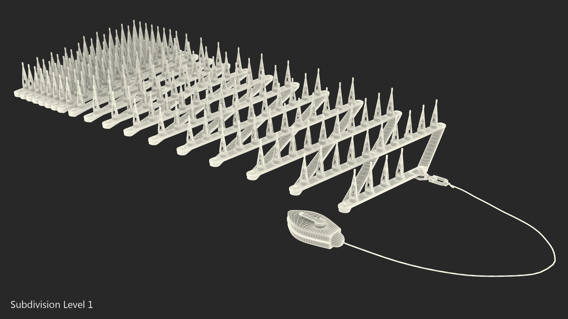 Roadway Safety Stinger Spike Strip 3D model