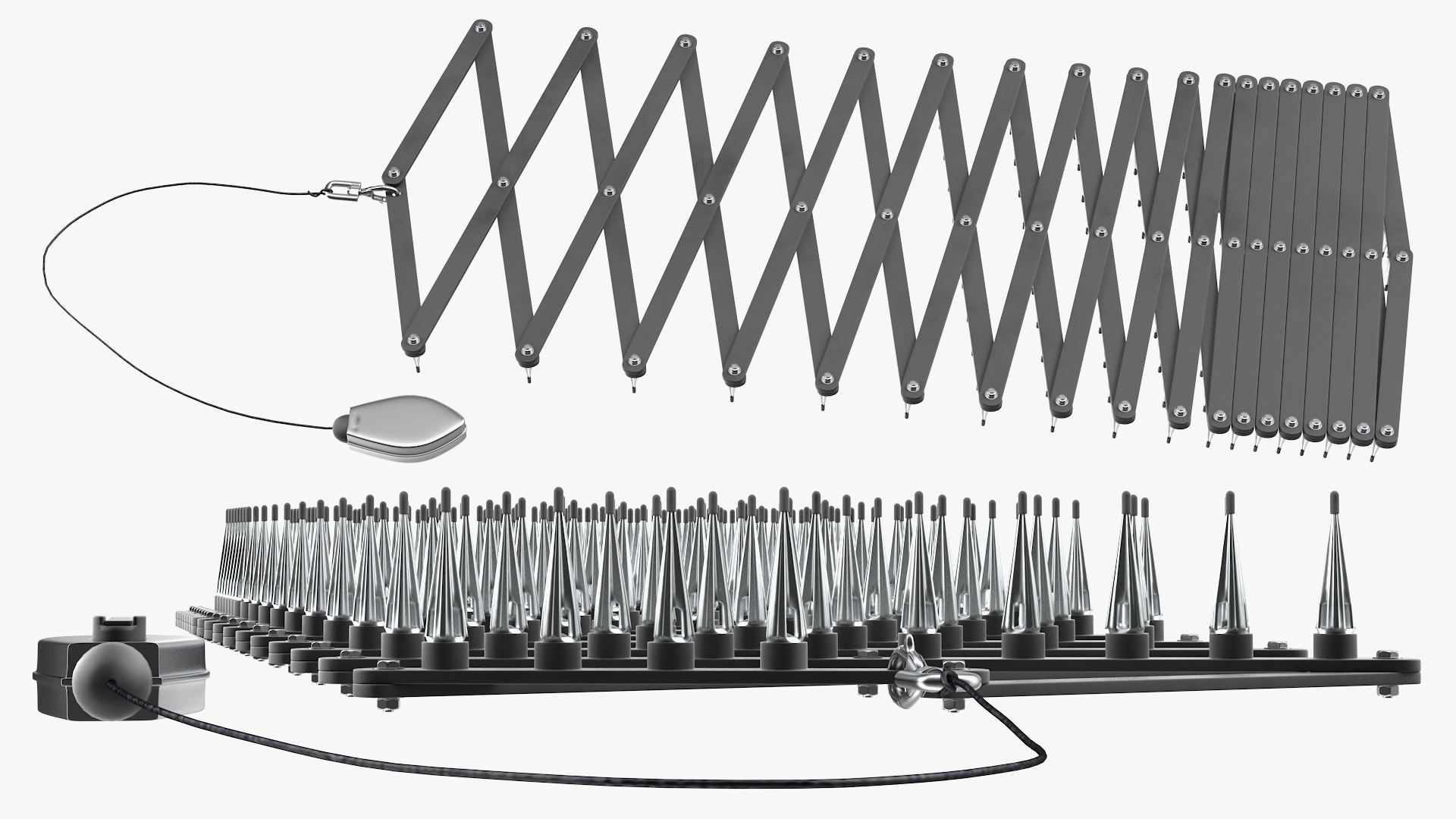Roadway Safety Stinger Spike Strip 3D model