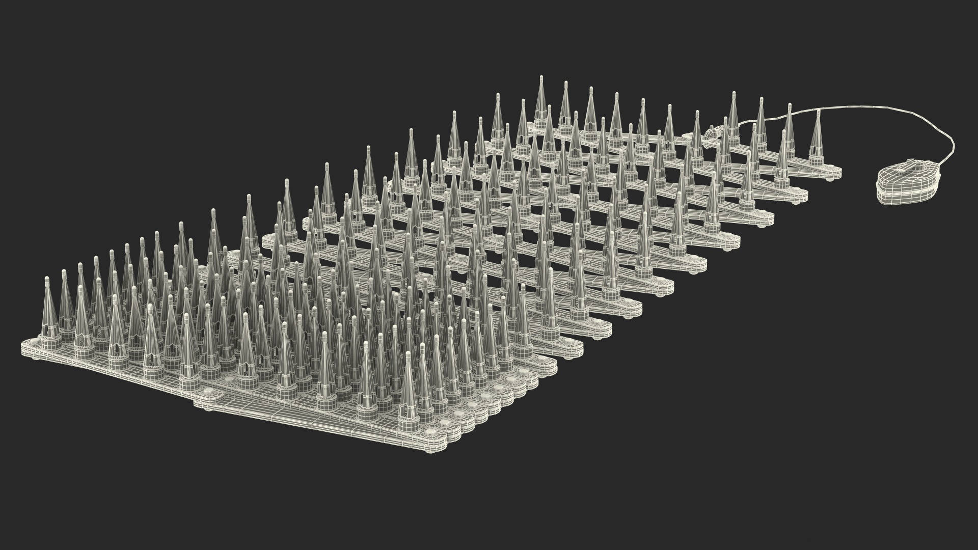 Roadway Safety Stinger Spike Strip 3D model