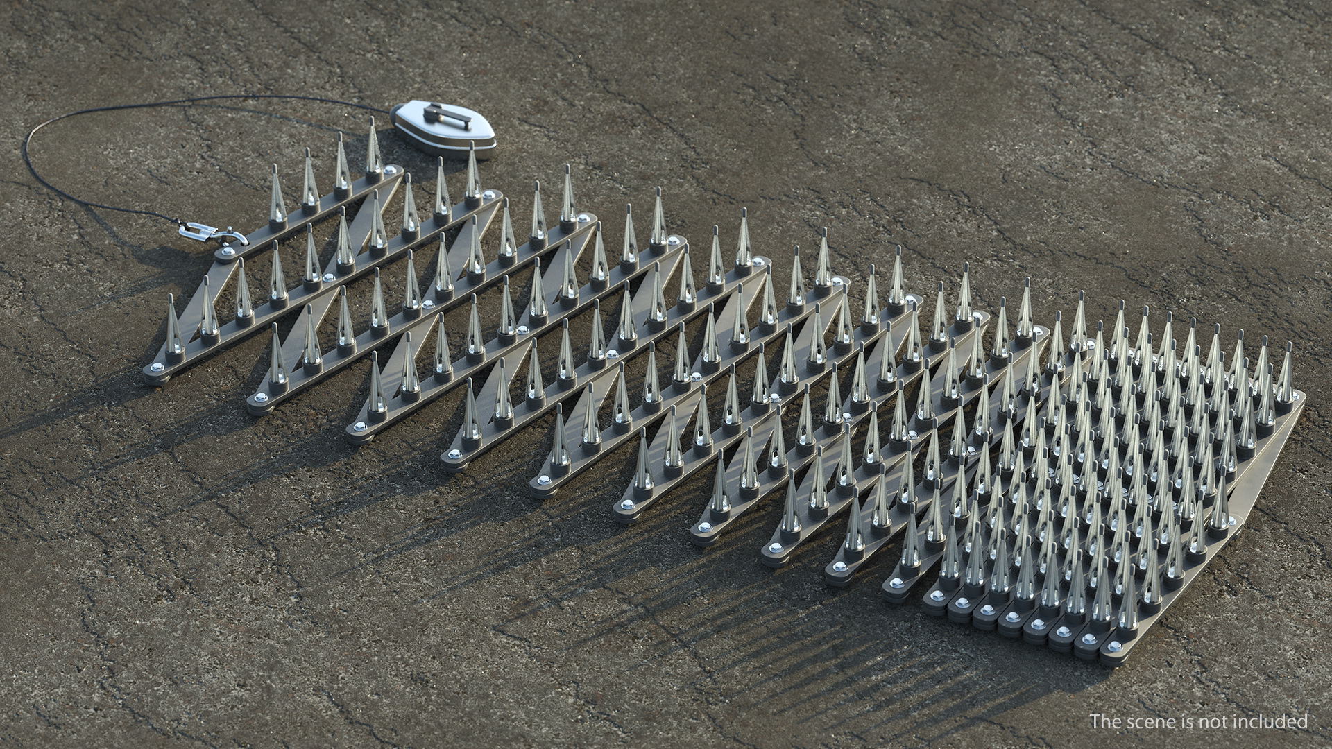 Roadway Safety Stinger Spike Strip 3D model
