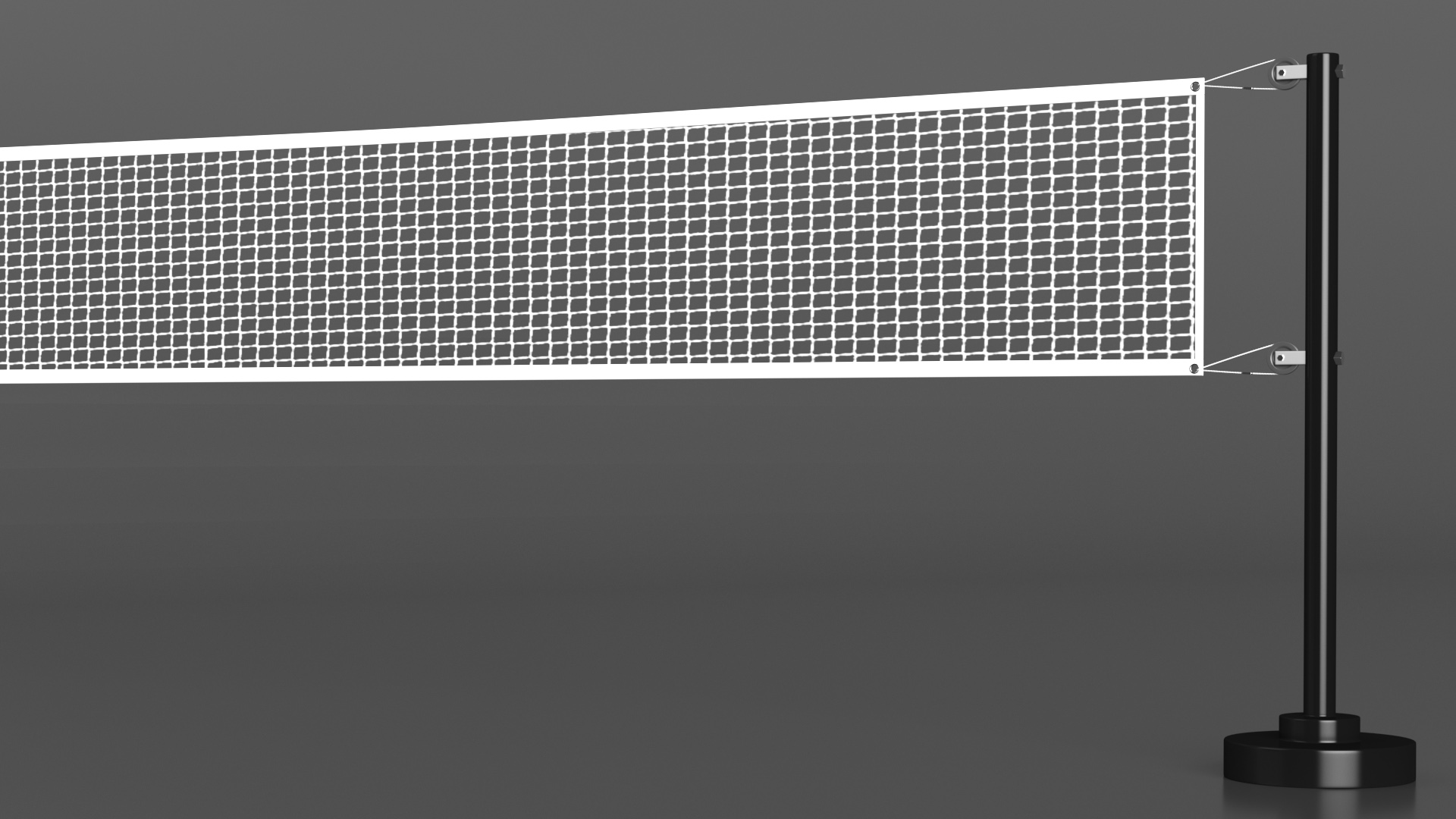 Volleyball Grid with Referee Tower 3D model