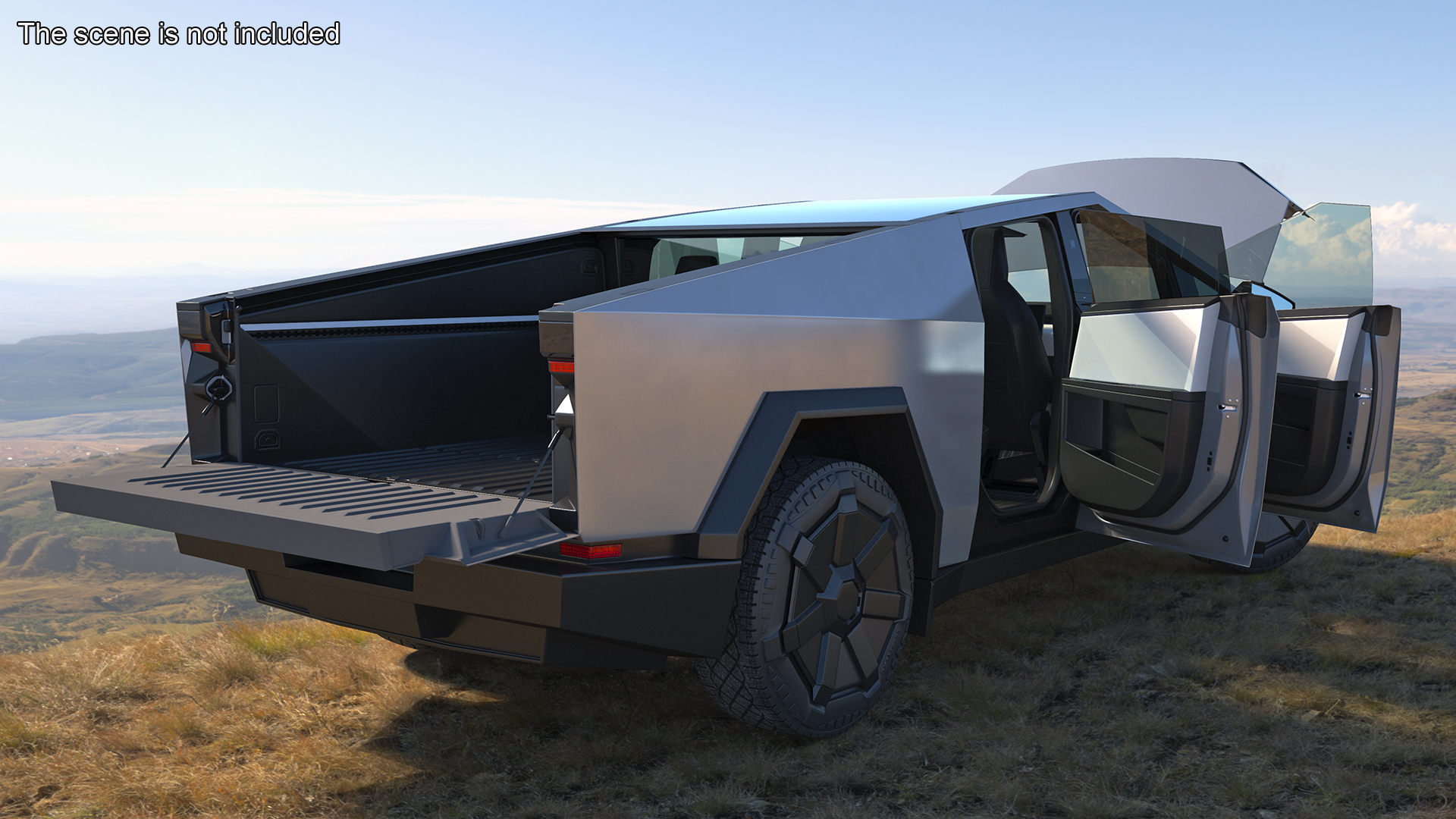 2024 Tesla Cybertruck Rigged for Maya 3D