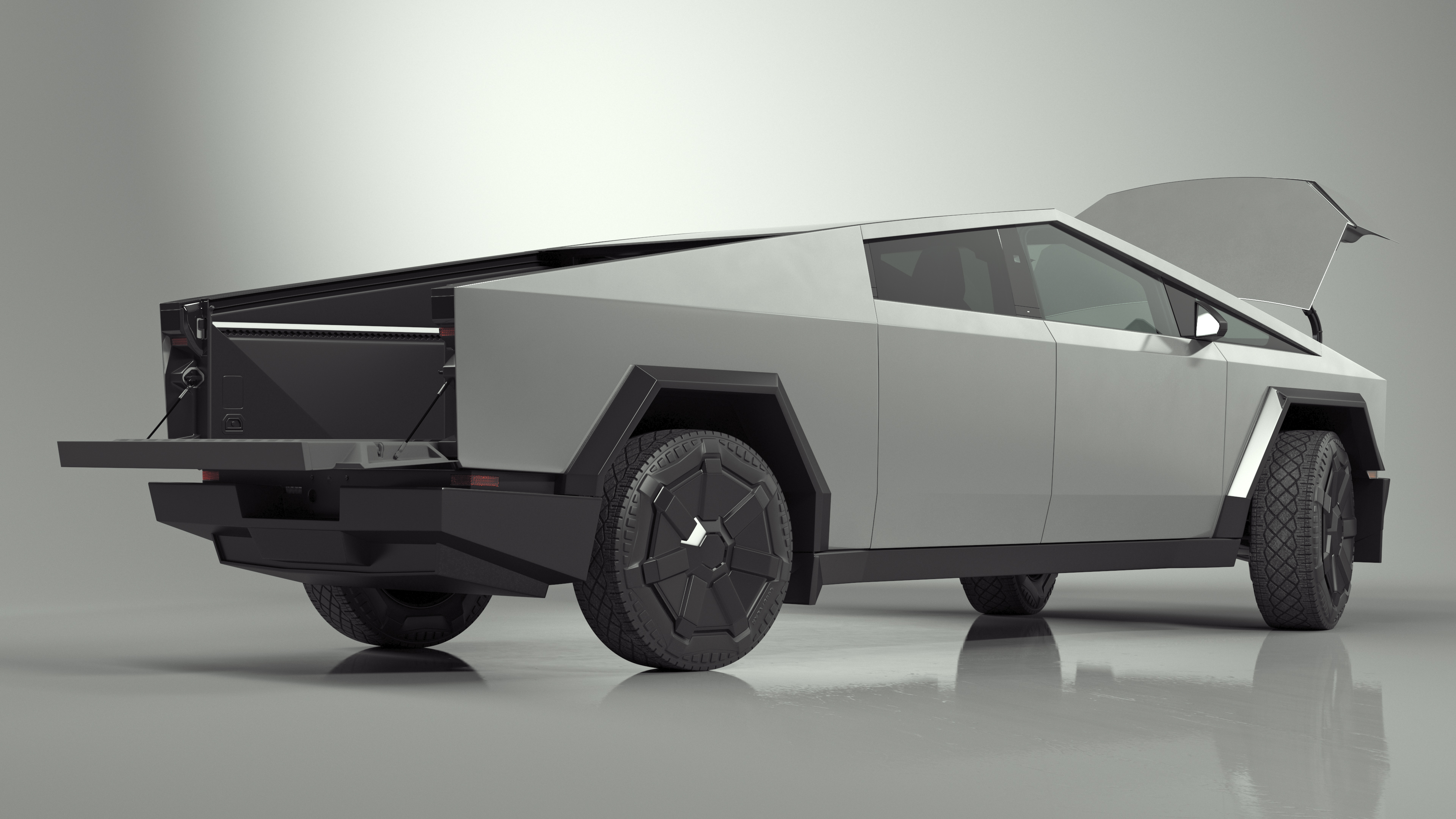 2024 Tesla Cybertruck Rigged for Maya 3D