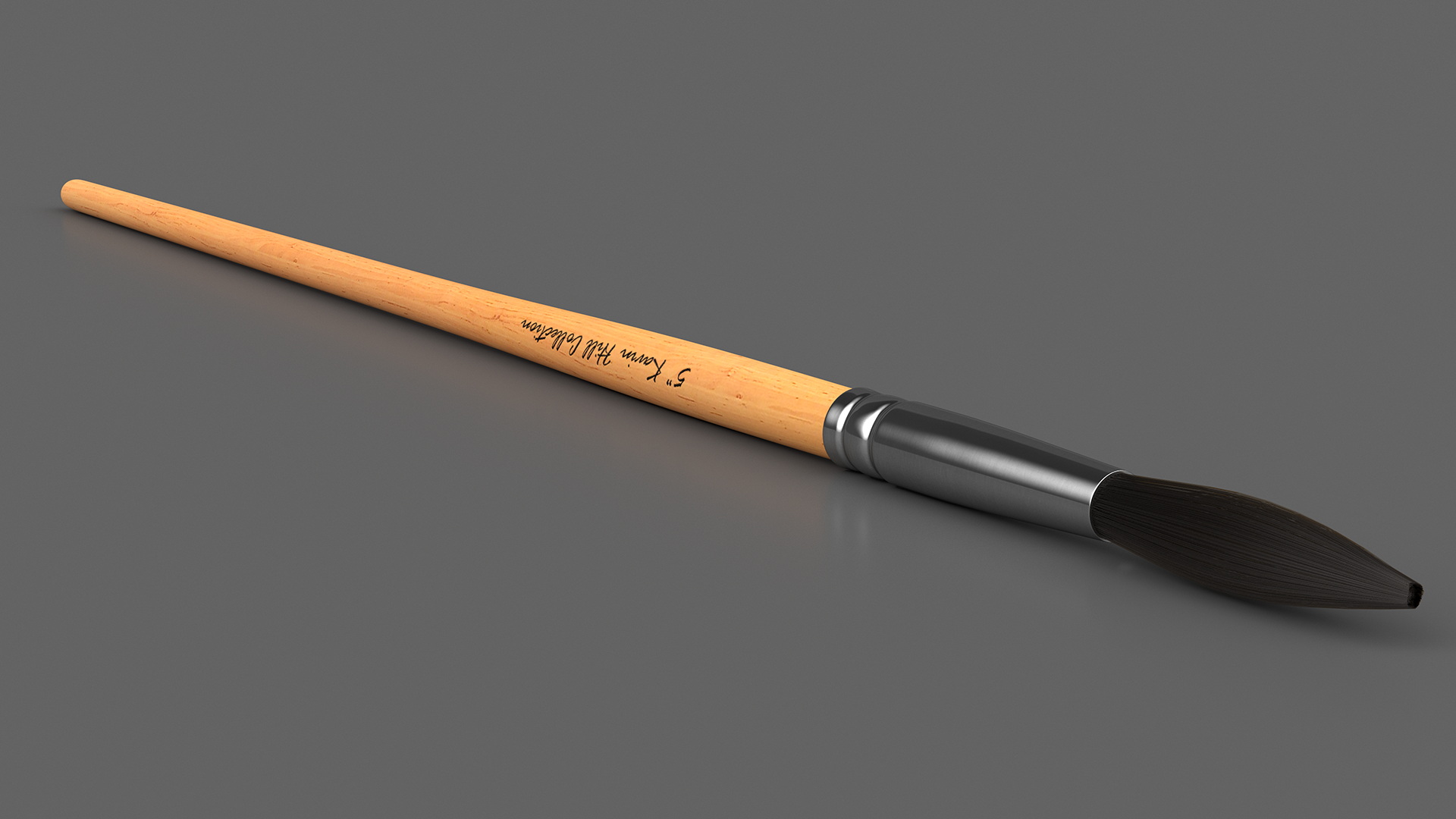 Artist Paint Brush with Fur 3D