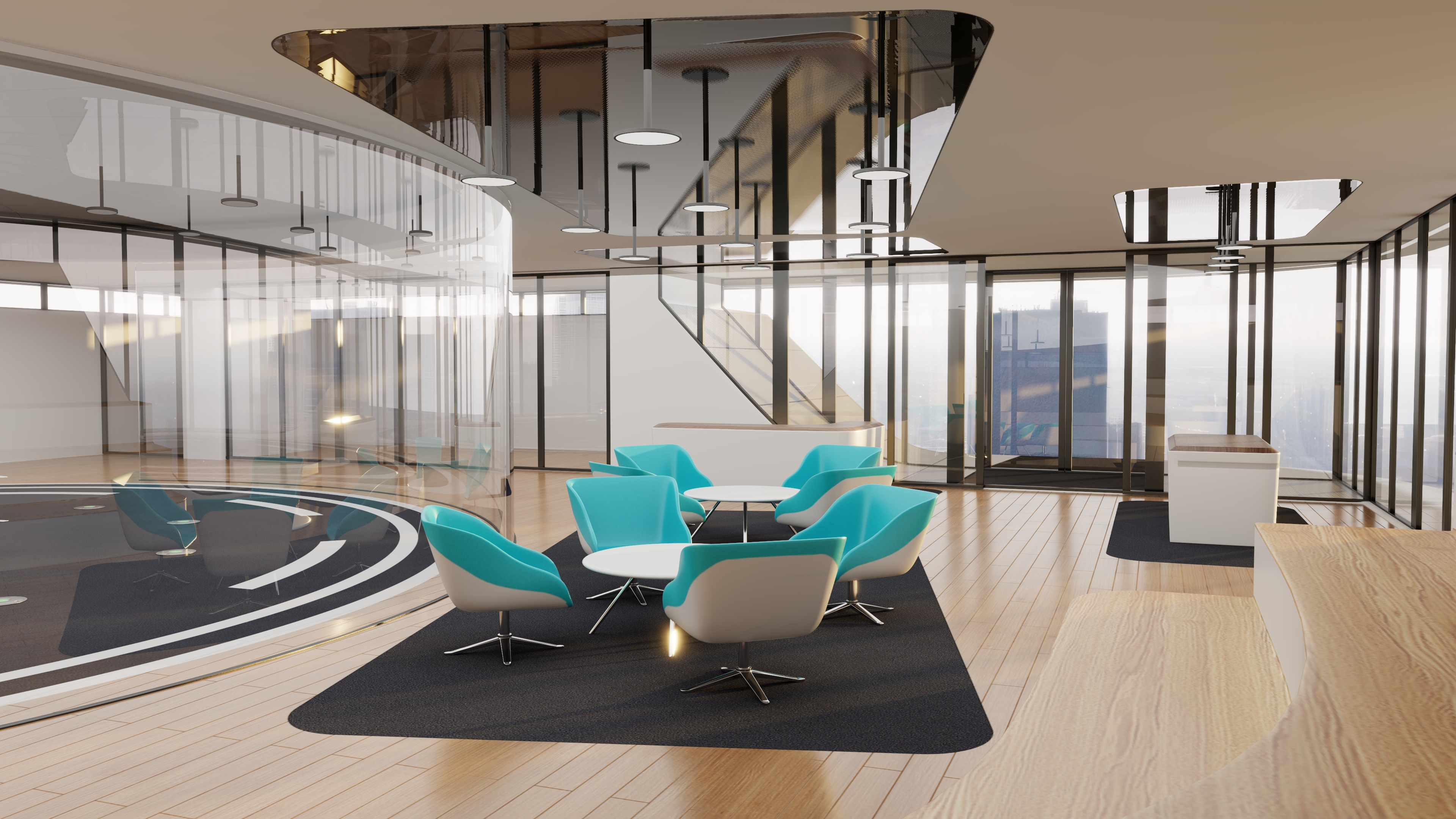 3D Air Taxi Port with Separate Boarding Area