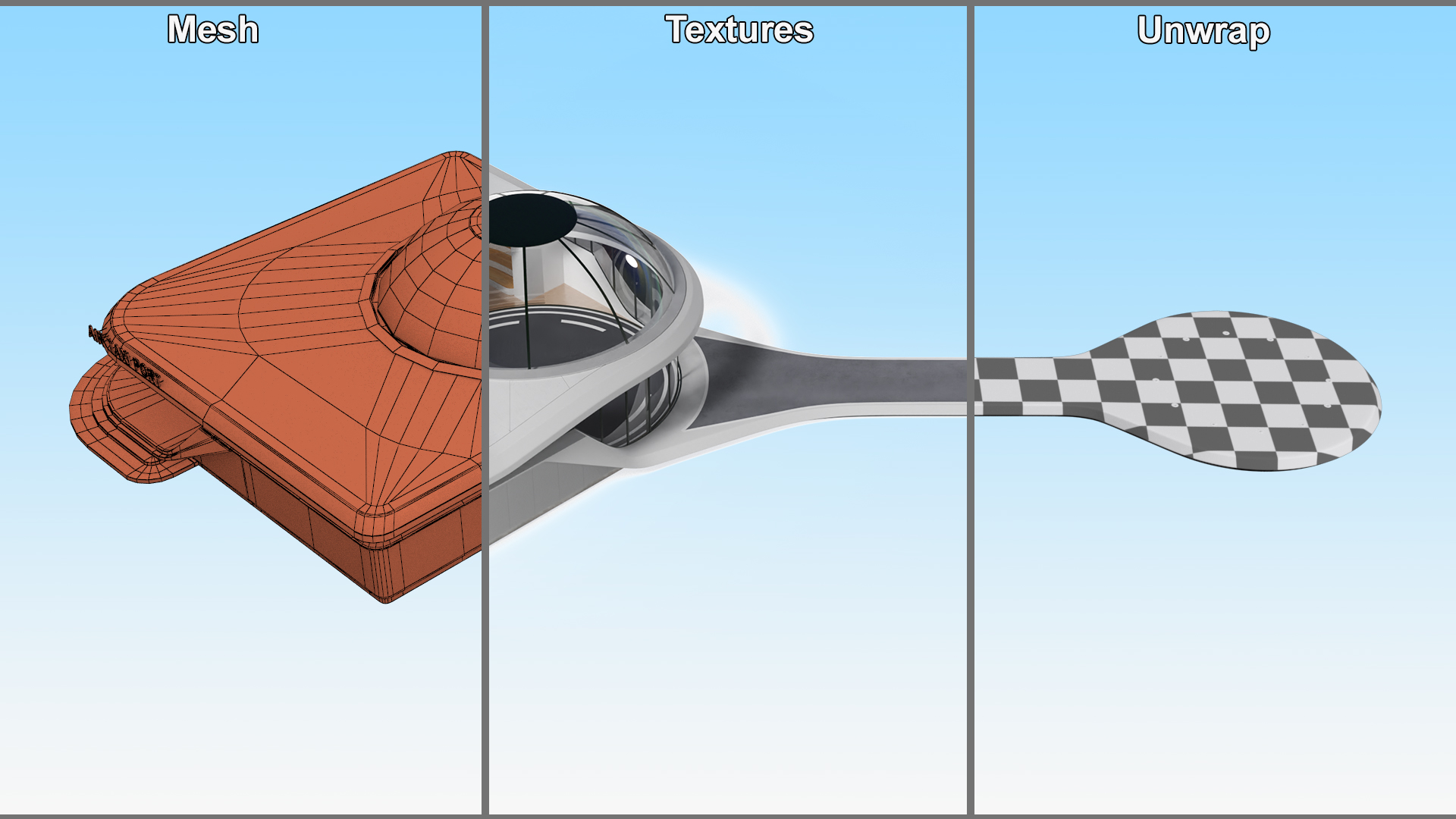 3D Air Taxi Port with Separate Boarding Area