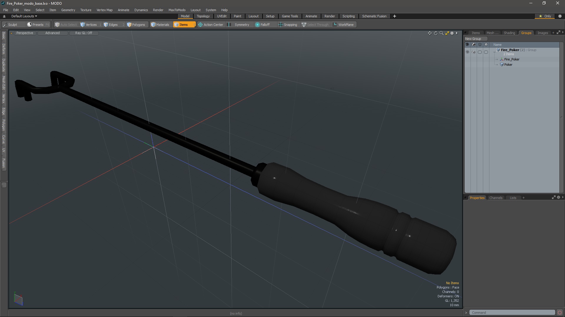 3D model Fire Poker