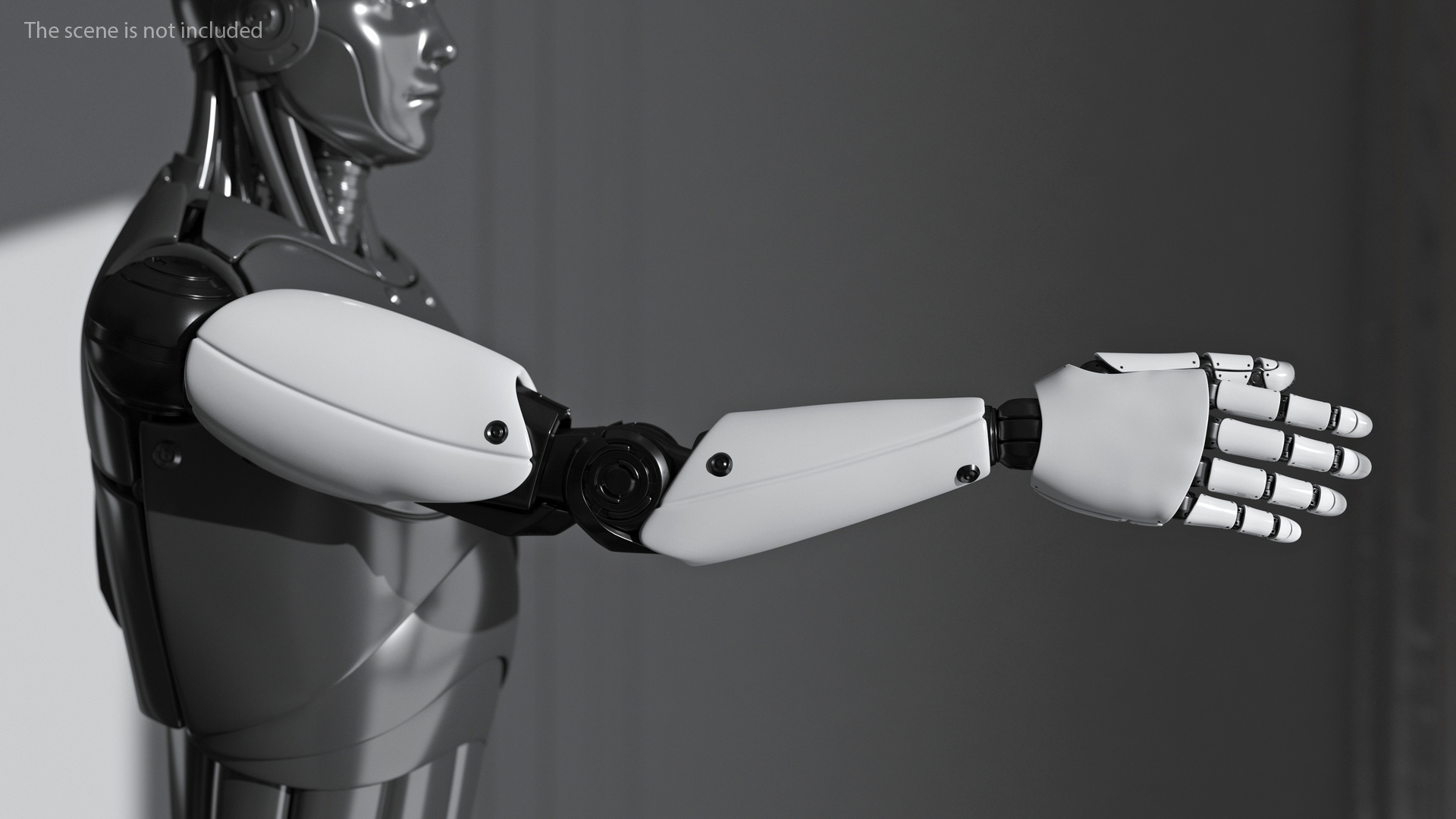 Futuristic Humanoid Robot Arm 3D model