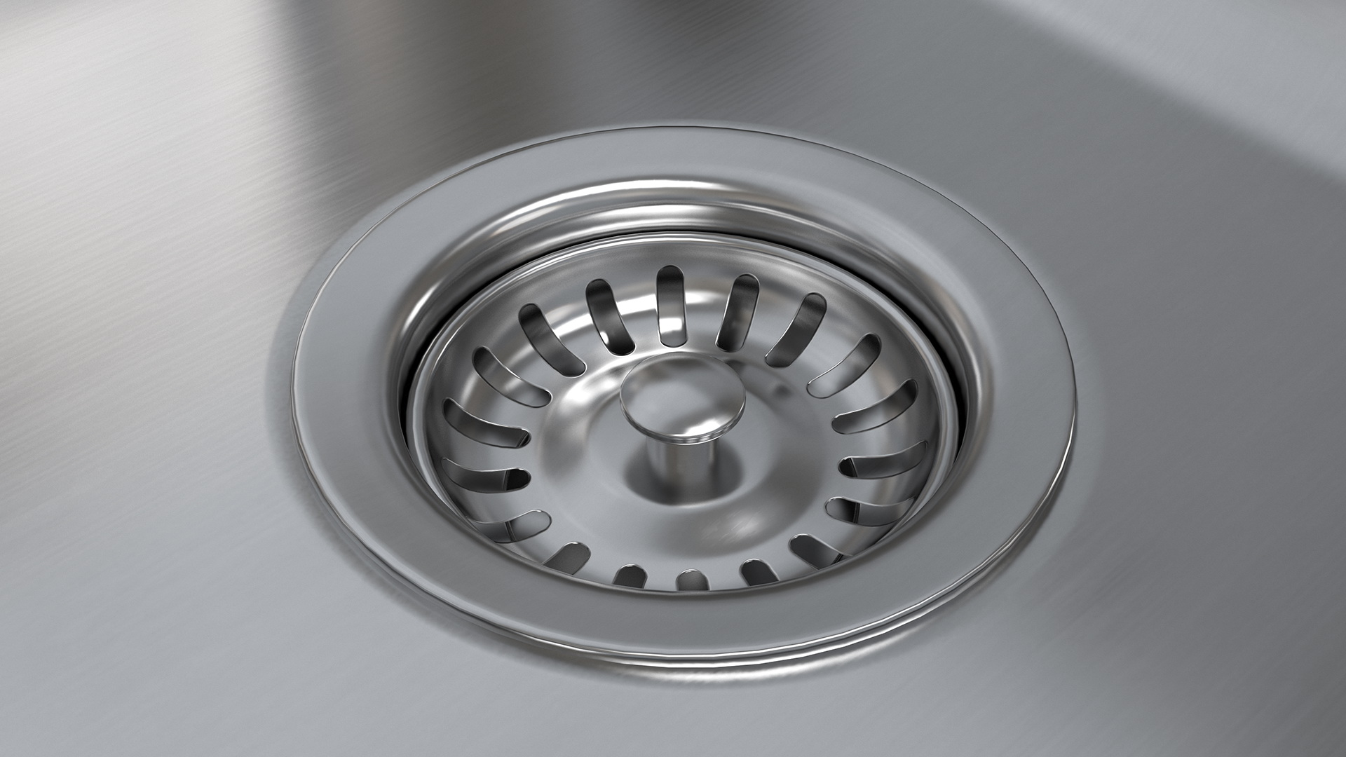 3D Single Bowl Kitchen Sink with Drainboard and Tap model