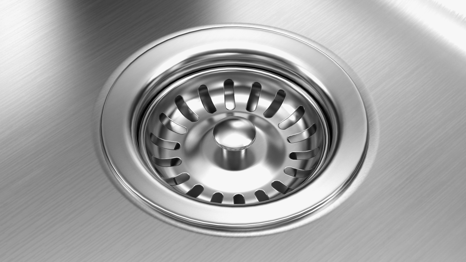 3D Single Bowl Kitchen Sink with Drainboard and Tap model