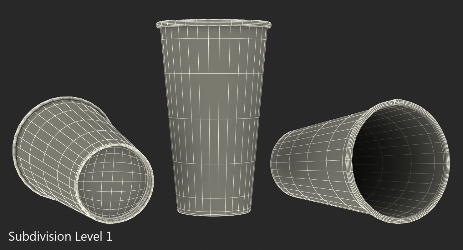 3D model Paper Soda Cups