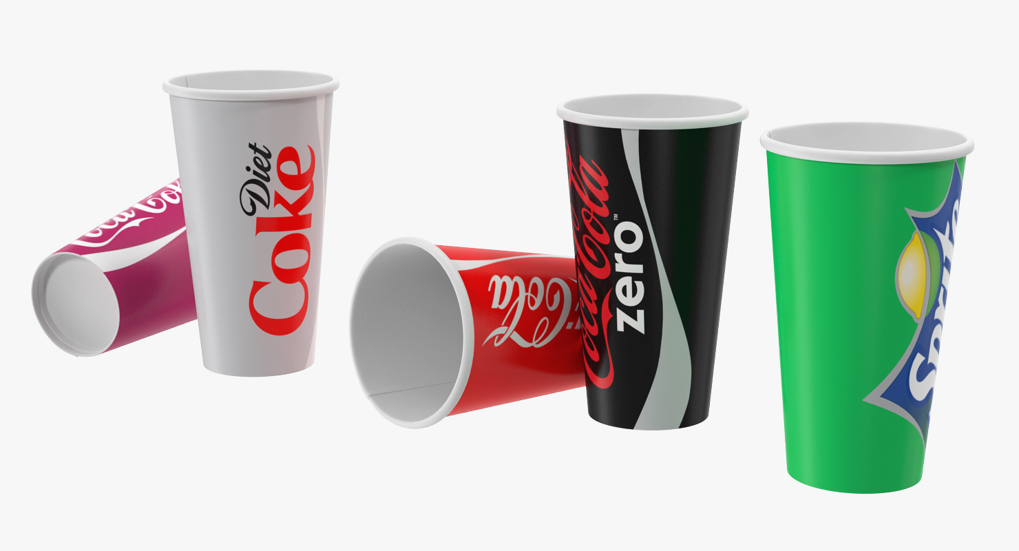3D model Paper Soda Cups