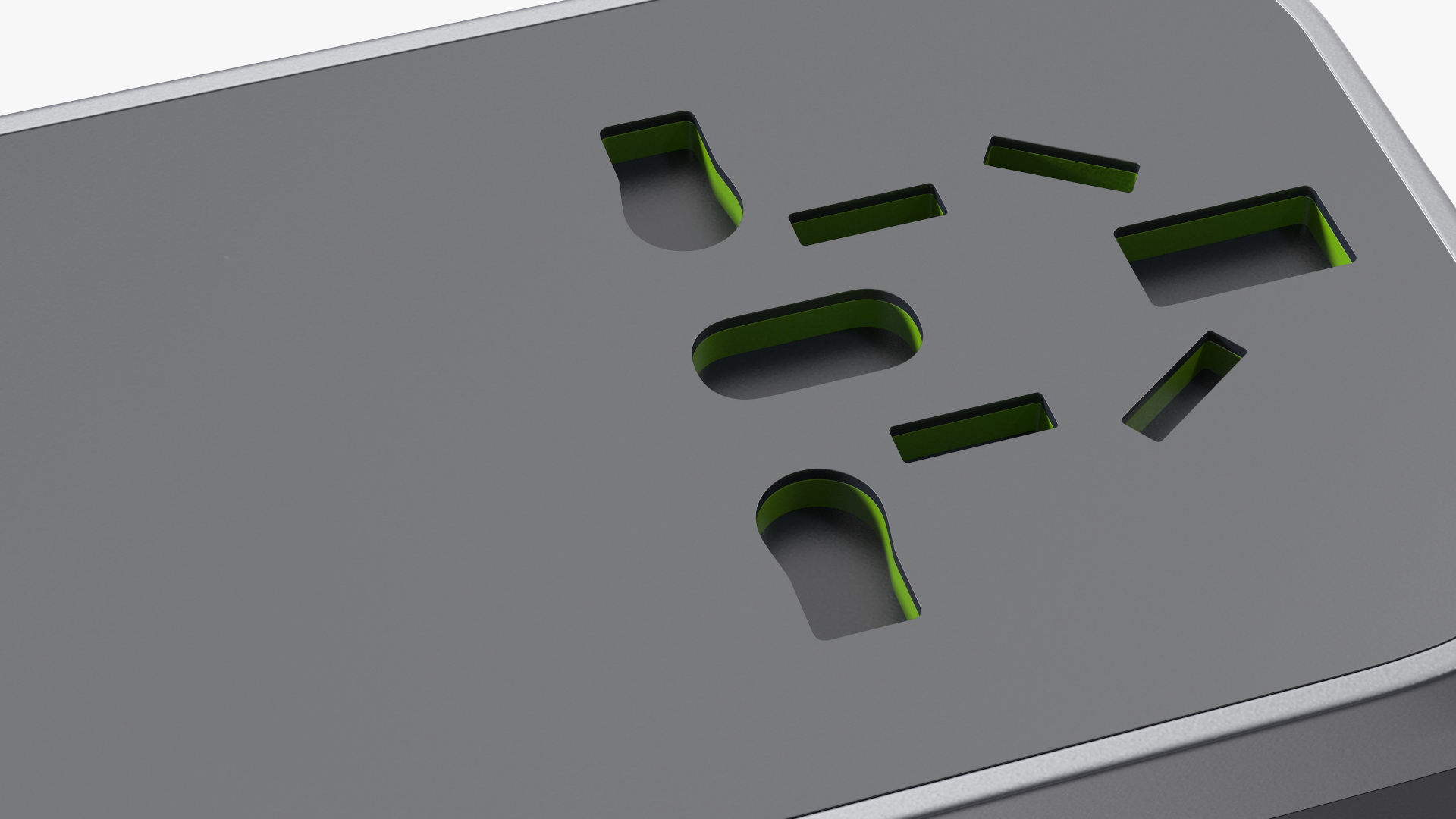 3D model International Plug Adapter with USB
