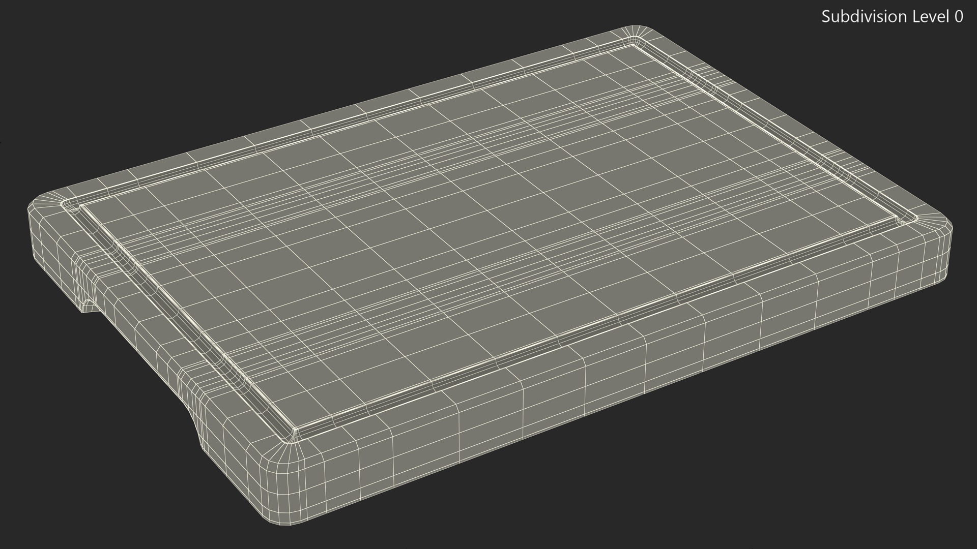 Light Bamboo Cutting Board Small 3D