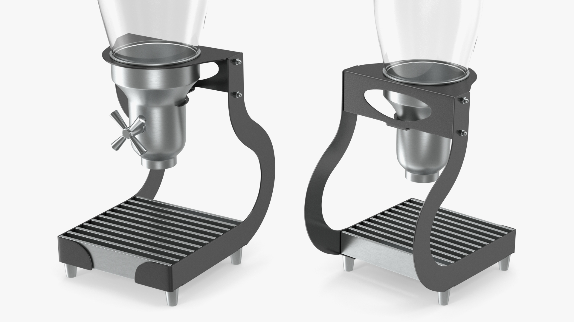 Smart Space Dry Food Dispenser With One Canister Metal Base 3D model