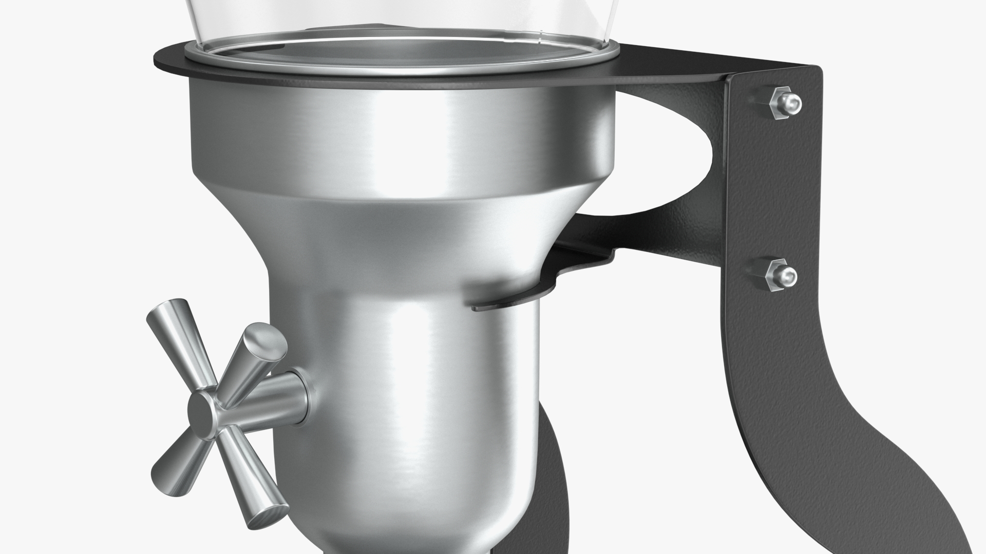 Smart Space Dry Food Dispenser With One Canister Metal Base 3D model