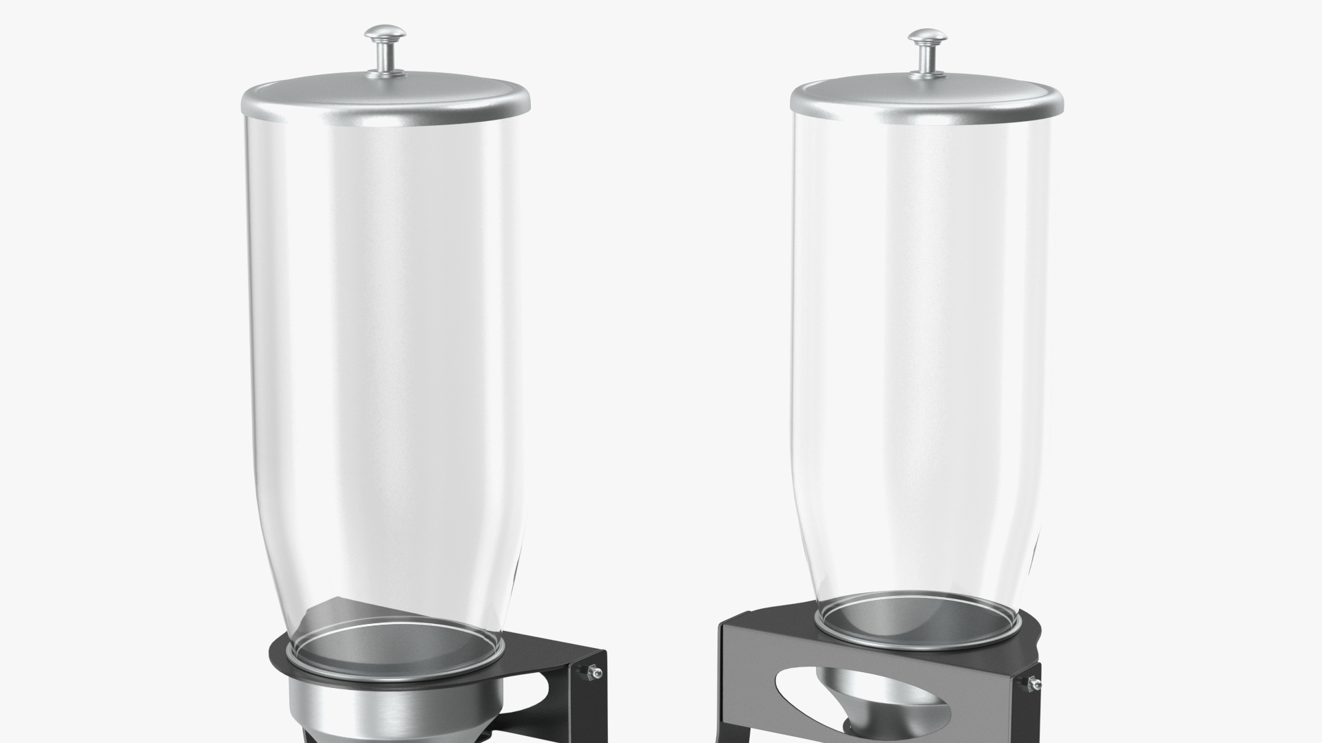Smart Space Dry Food Dispenser With One Canister Metal Base 3D model