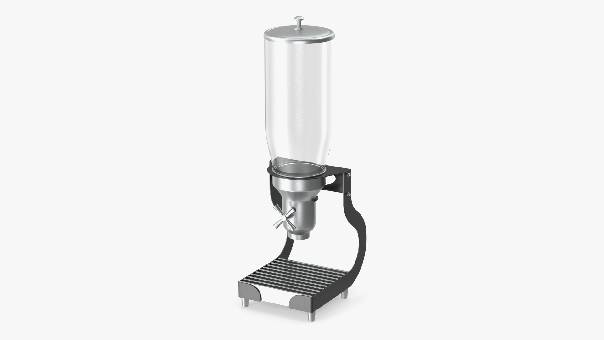 Smart Space Dry Food Dispenser With One Canister Metal Base 3D model