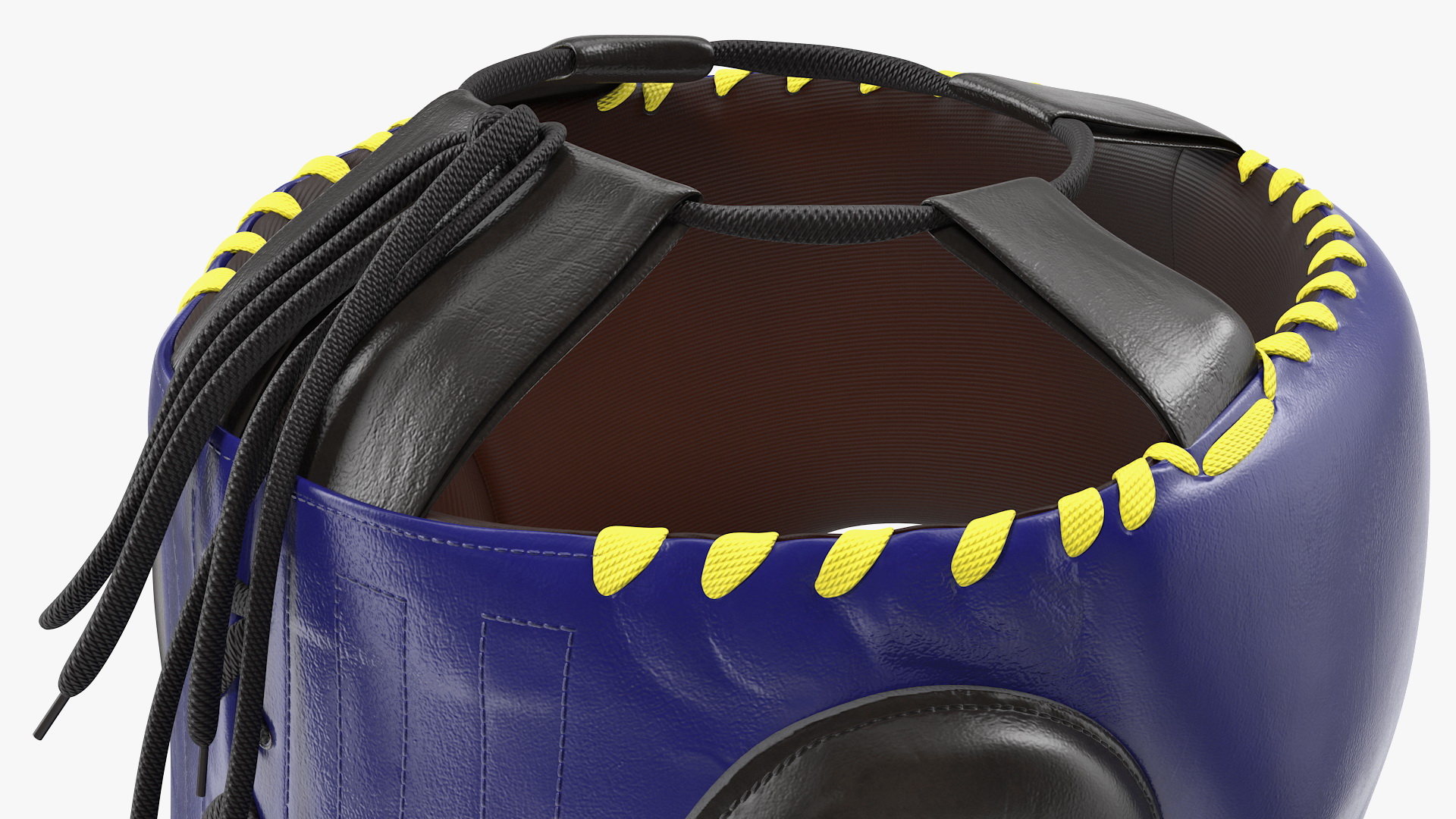 Boxing Headgear with Cheek Protection Blue 3D