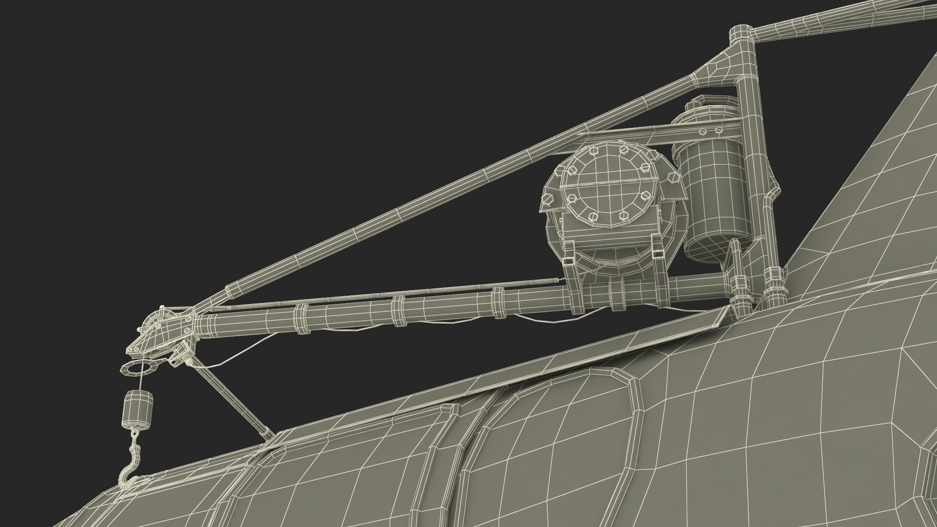 Sikorsky H-5 Navy Helicopter with Folded Blades 3D