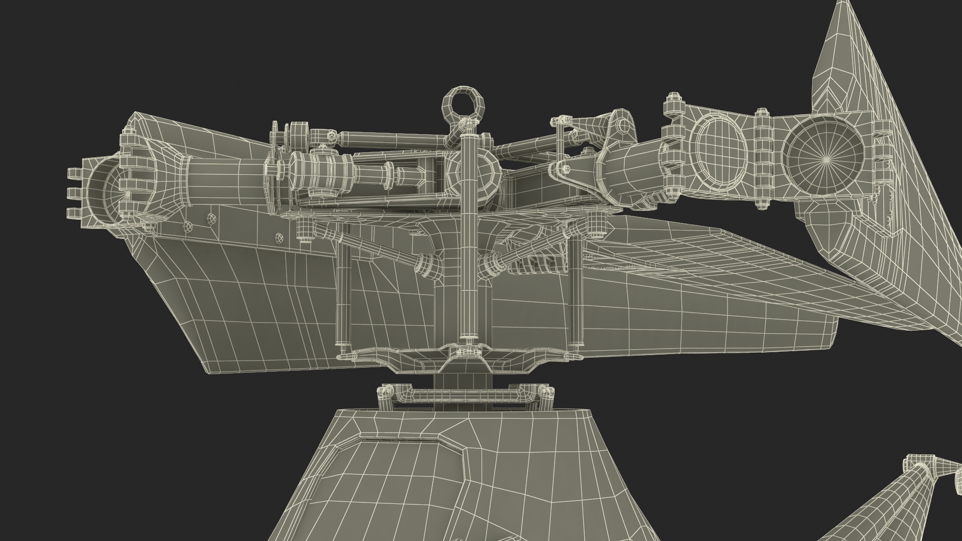 Sikorsky H-5 Navy Helicopter with Folded Blades 3D