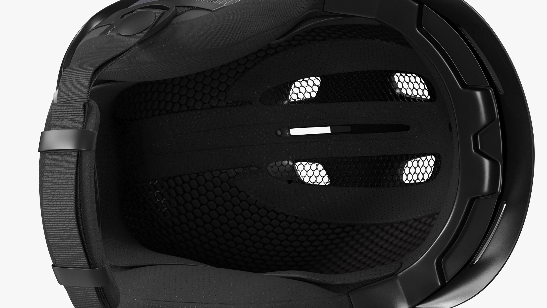 3D Mens Snow Helmet Matte Black model