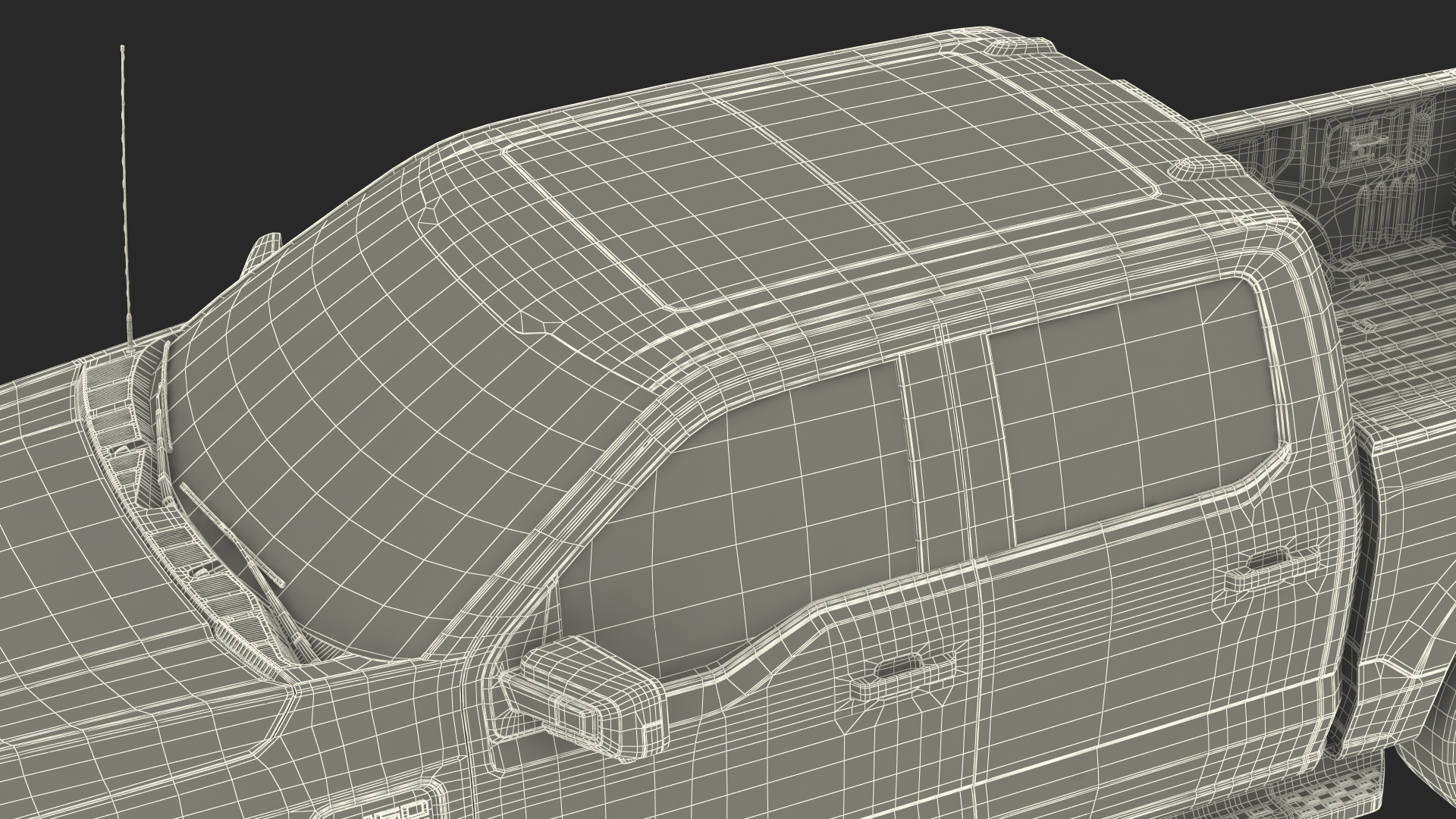 3D Ford F-150 Lightning Simple Interior