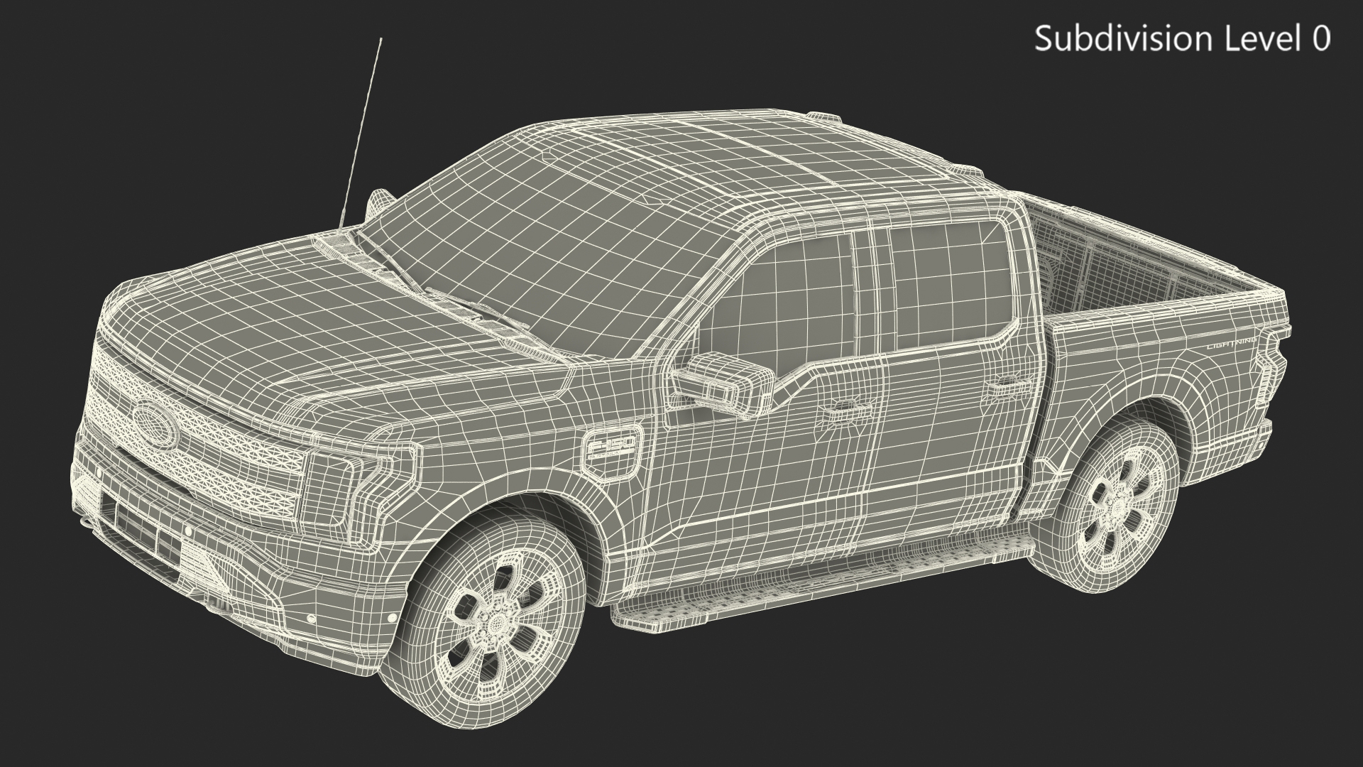 3D Ford F-150 Lightning Simple Interior