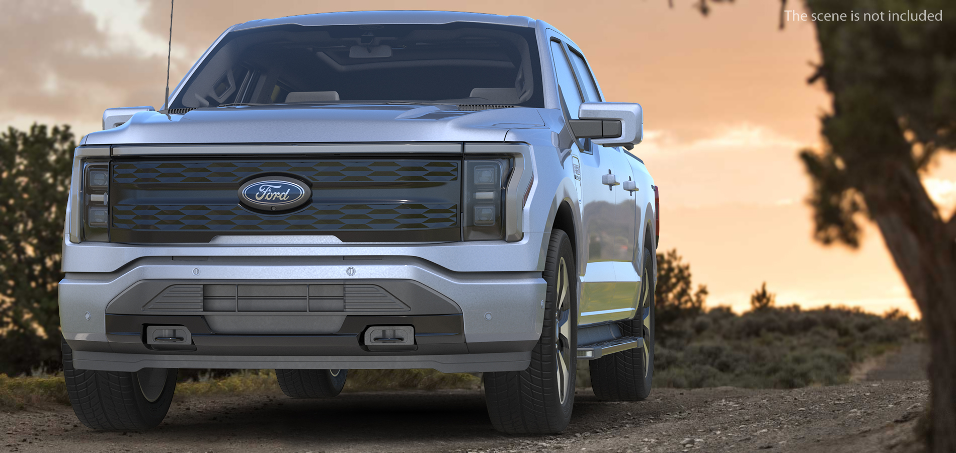 3D Ford F-150 Lightning Simple Interior