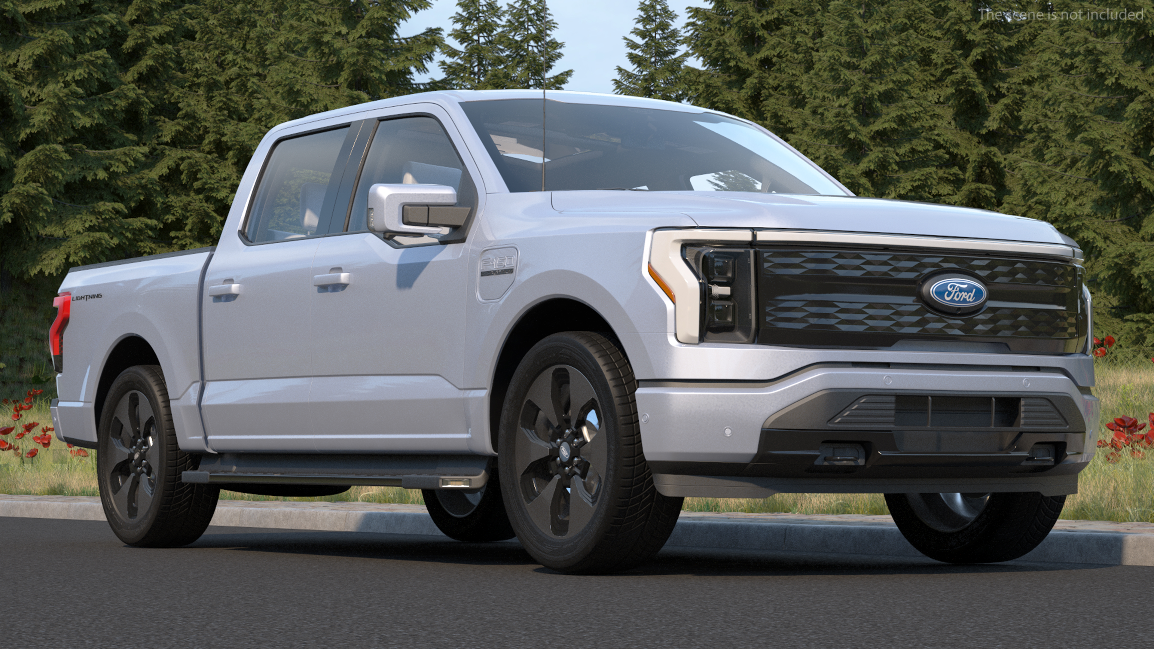 3D Ford F-150 Lightning Simple Interior