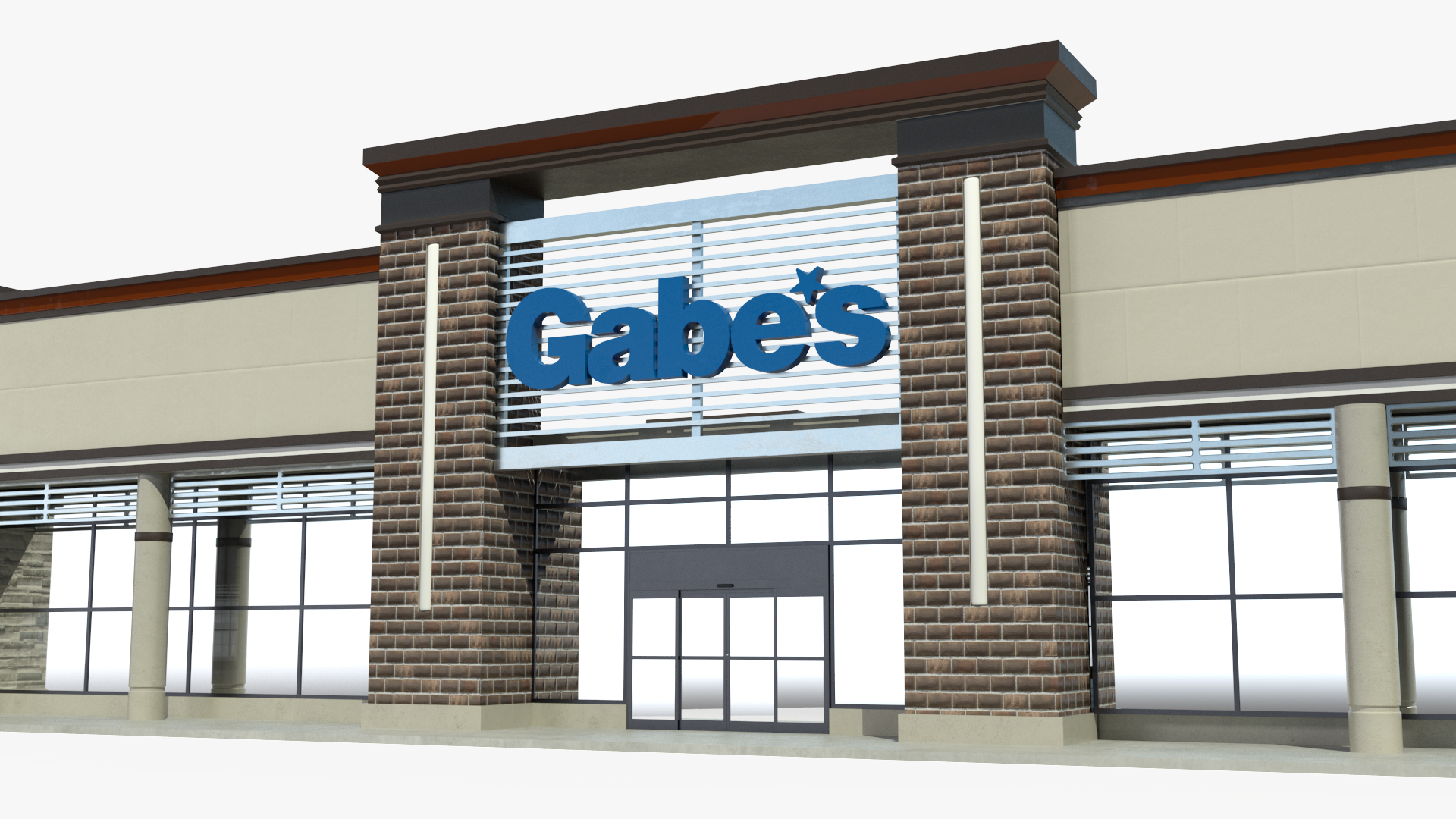 Strip Mall Building 3D model