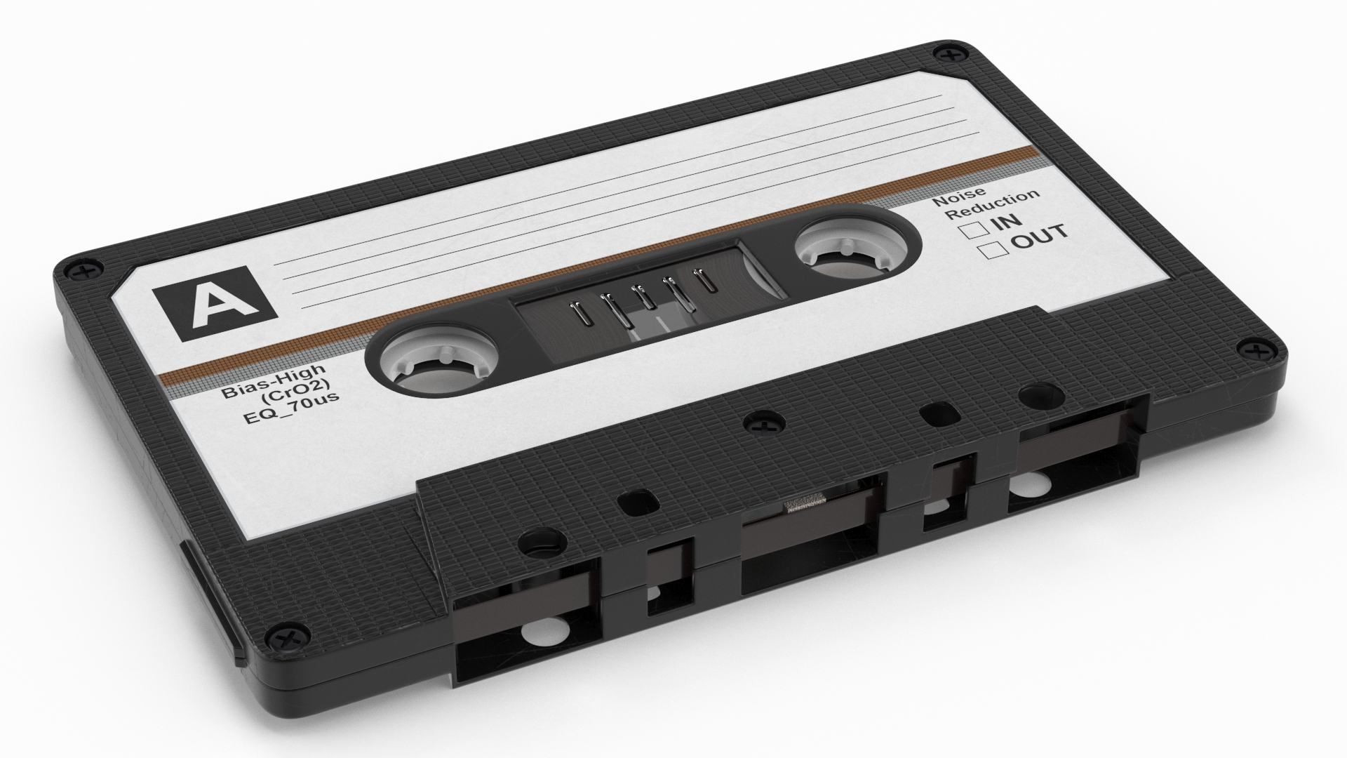 Vintage Portable Player with Cassette 3D