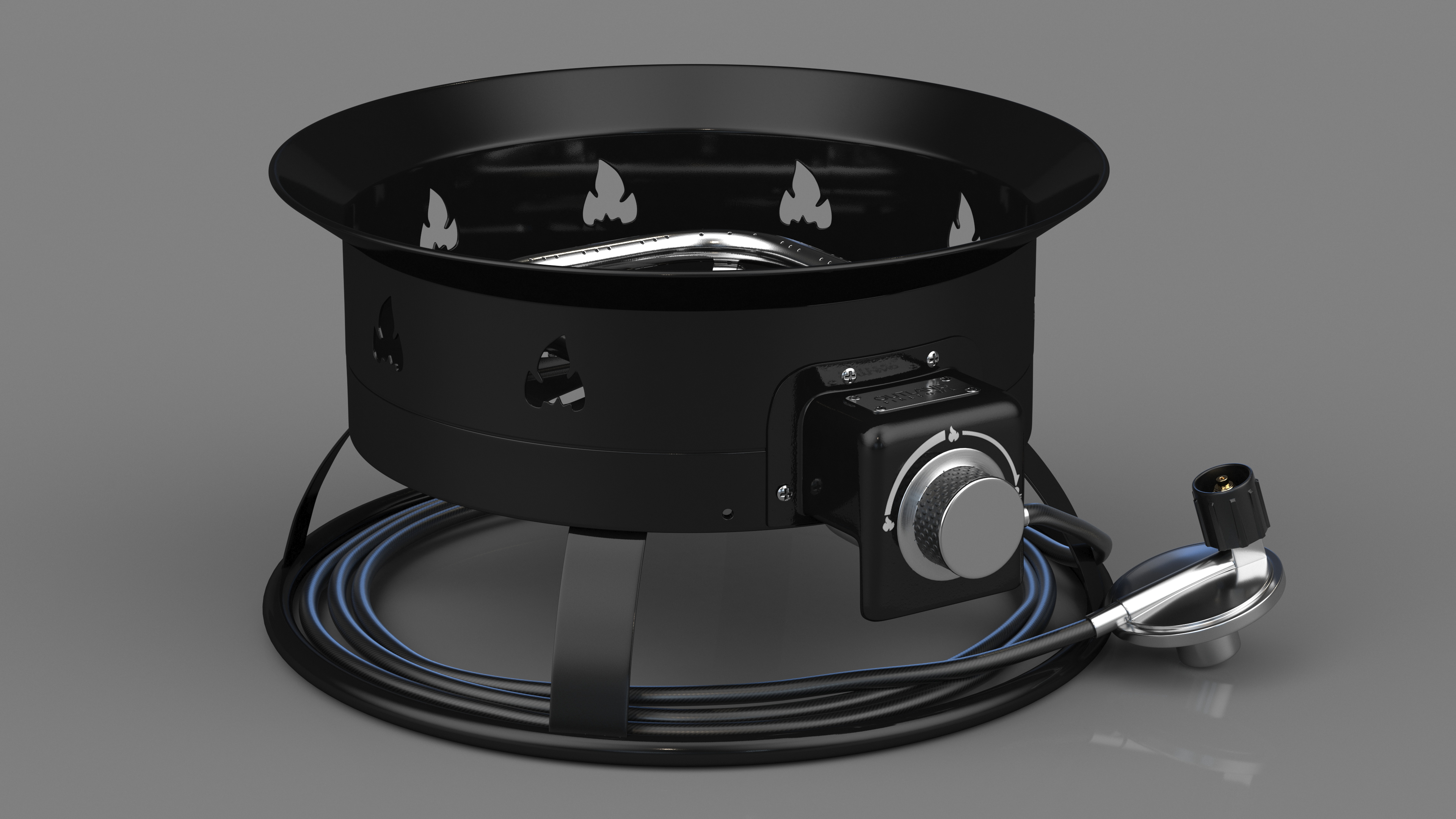 Portable Fire Pit Open 3D