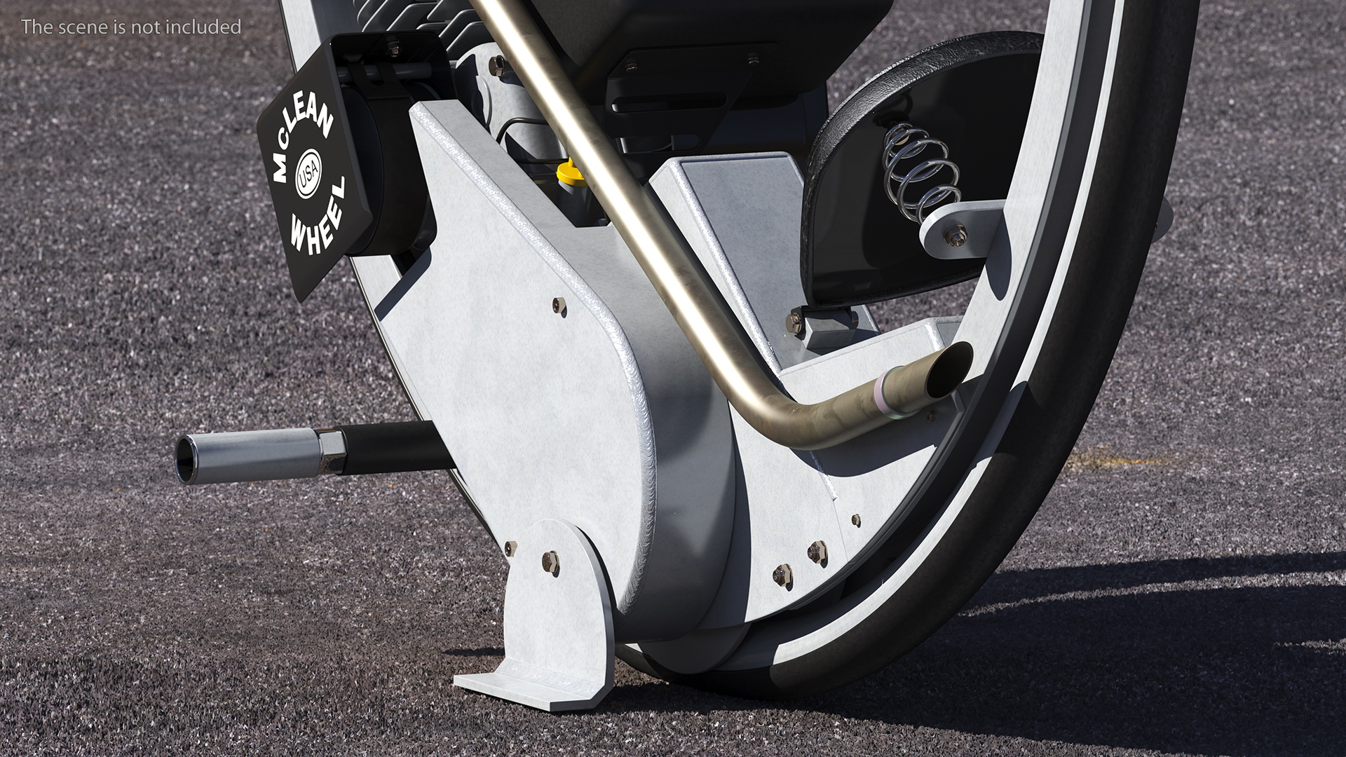 3D McLean Monocycle Rigged model