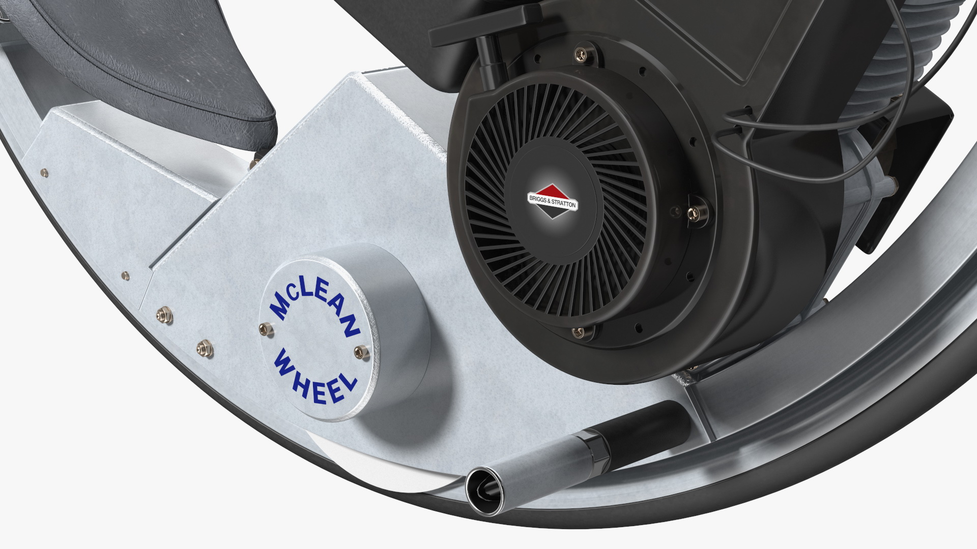 3D McLean Monocycle Rigged model