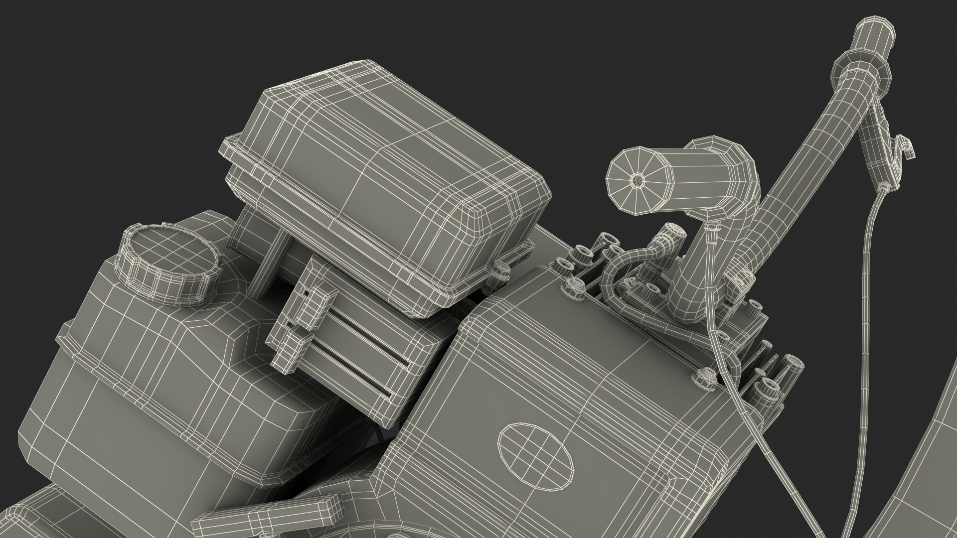 3D McLean Monocycle Rigged model