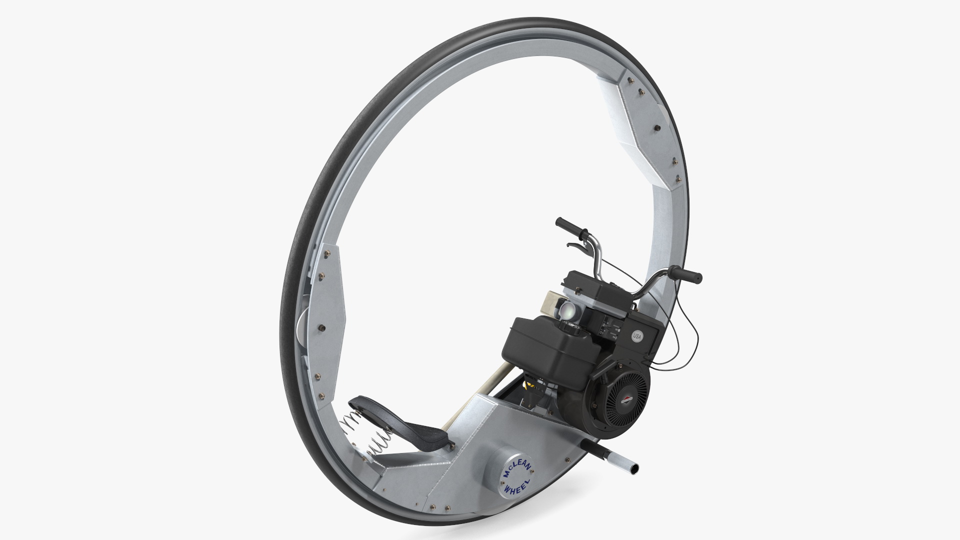 3D McLean Monocycle Rigged model