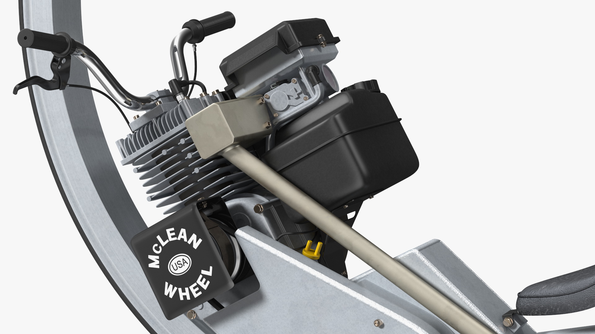 3D McLean Monocycle Rigged model