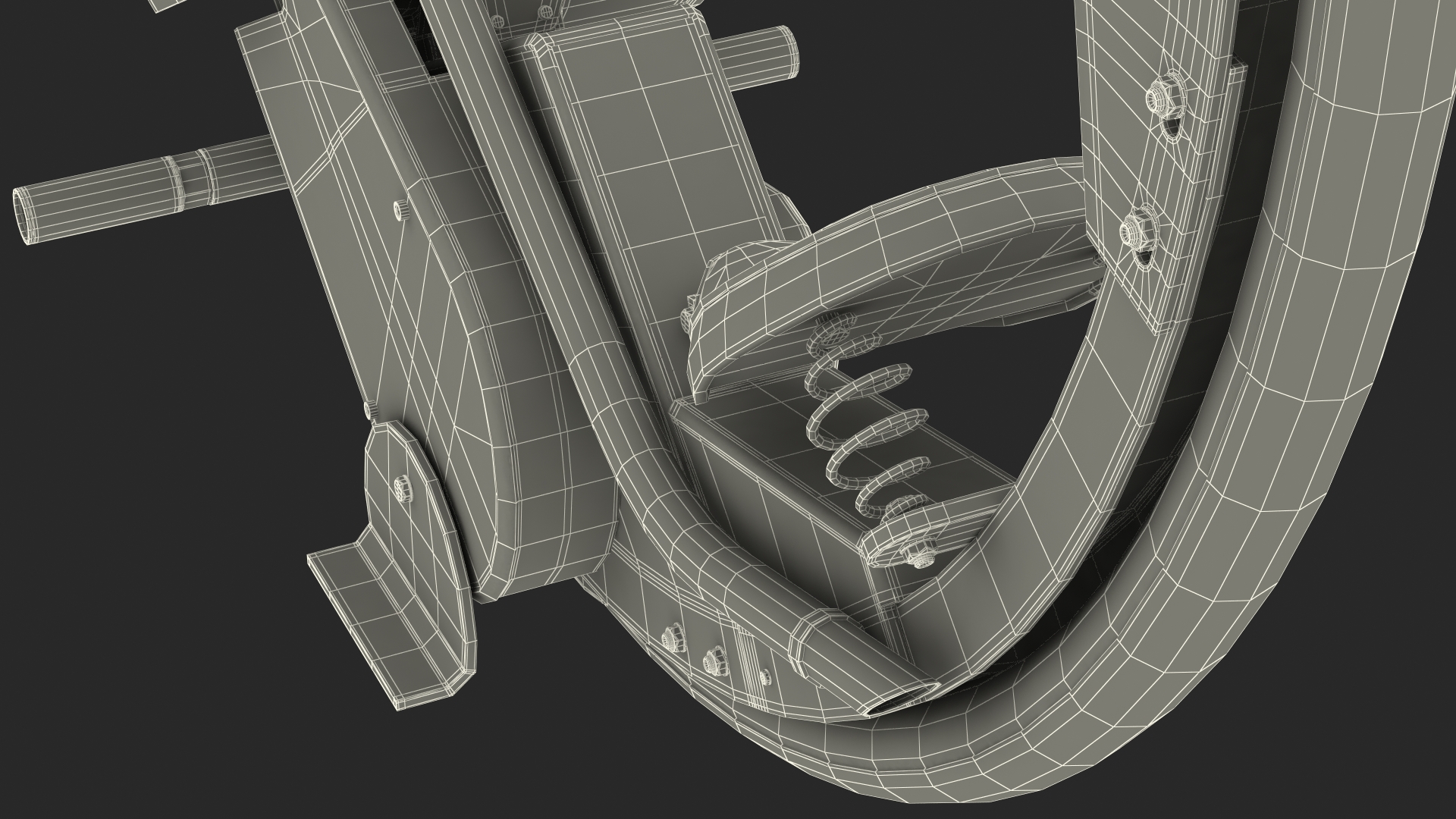 3D McLean Monocycle Rigged model