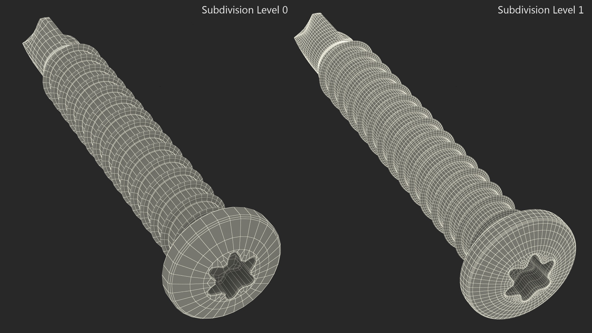 Self Drilling Screw 3D model