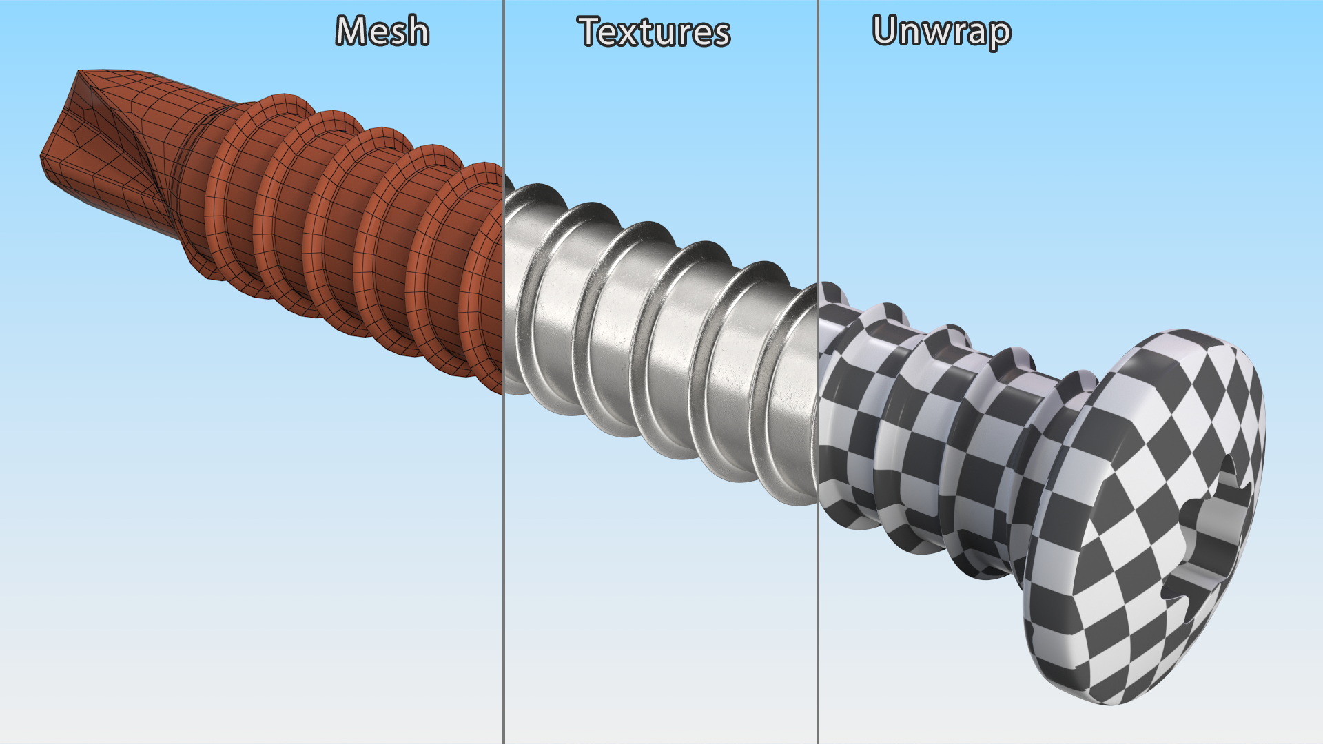 Self Drilling Screw 3D model