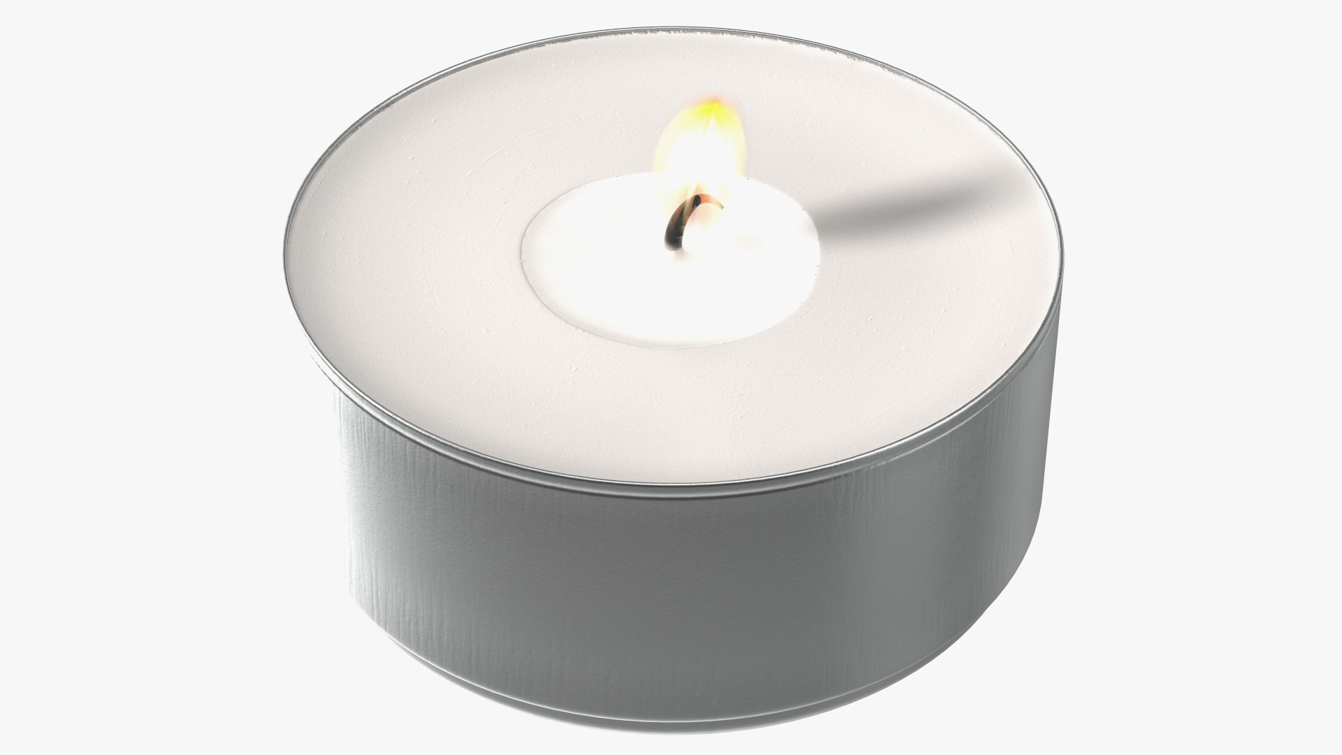 3D model Lit Tea Light Candle