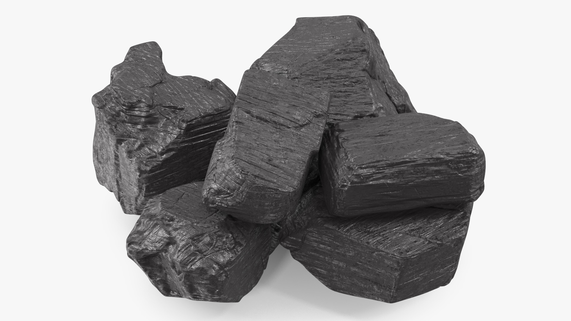 3D model Bituminous Coal Pile