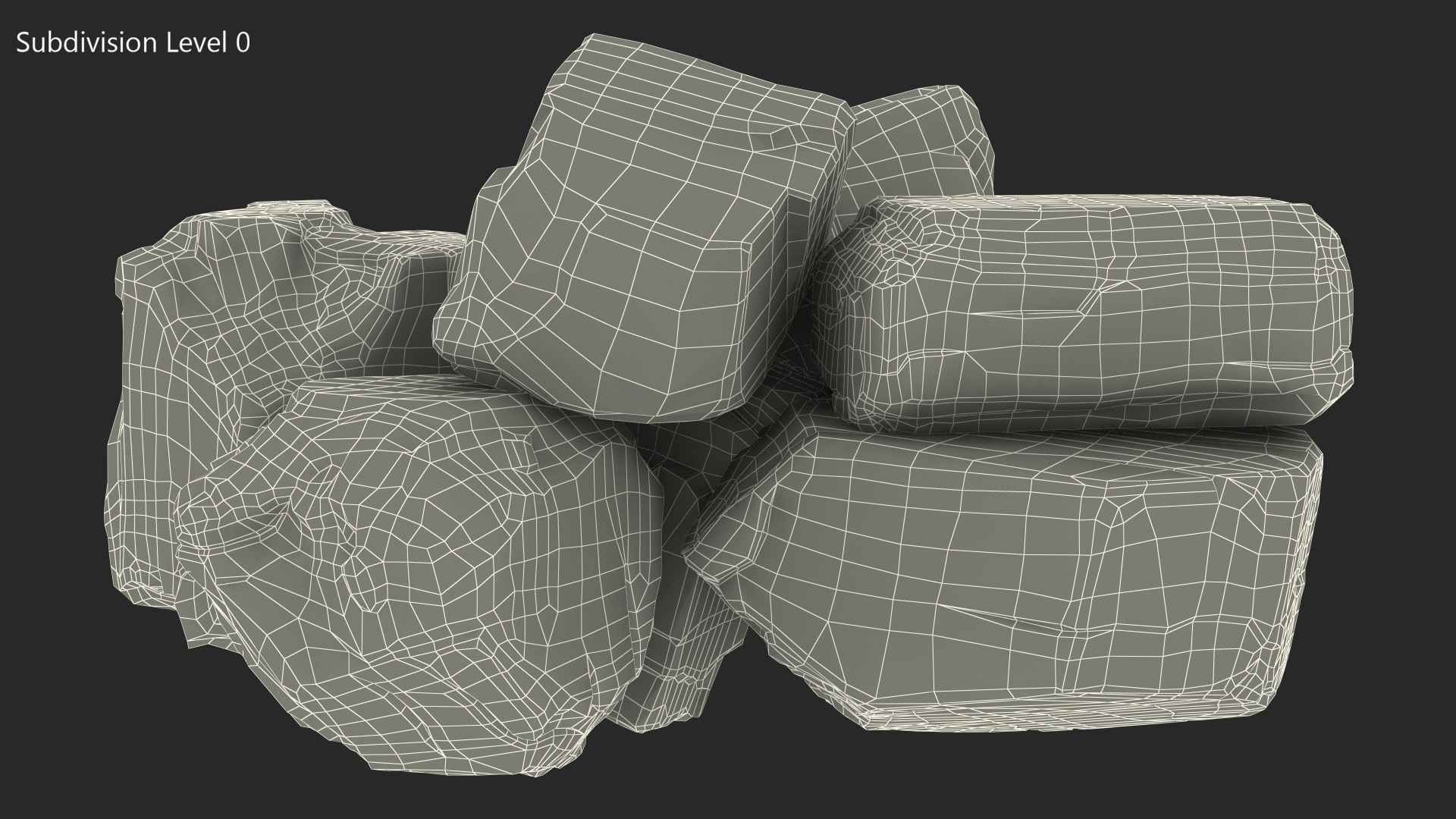 3D model Bituminous Coal Pile