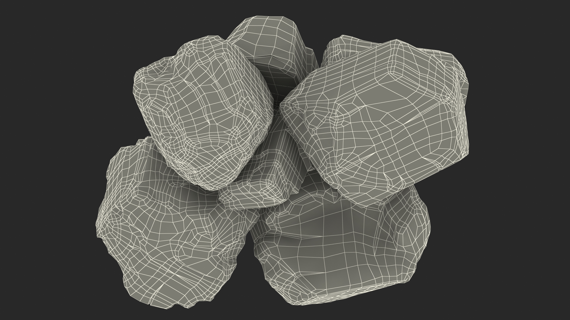 3D model Bituminous Coal Pile