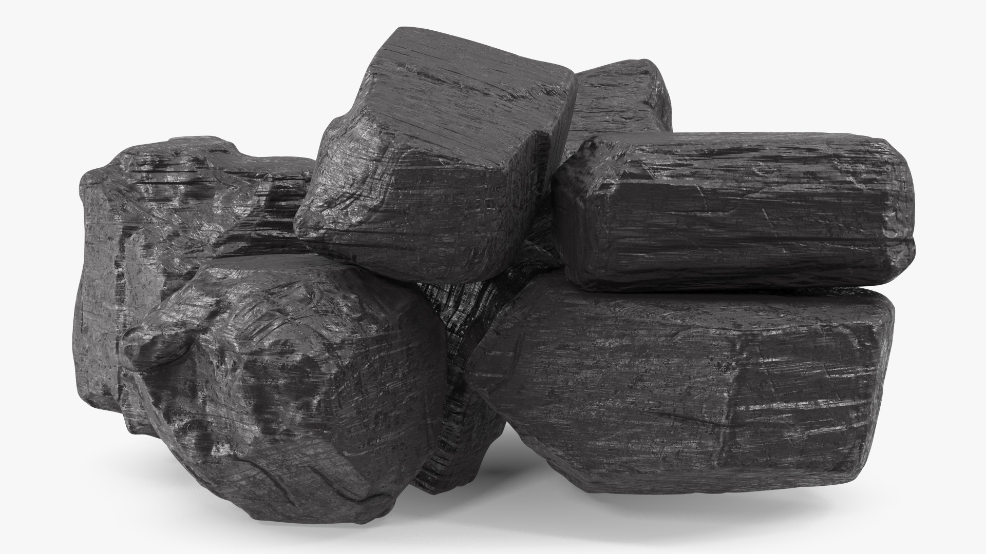 3D model Bituminous Coal Pile